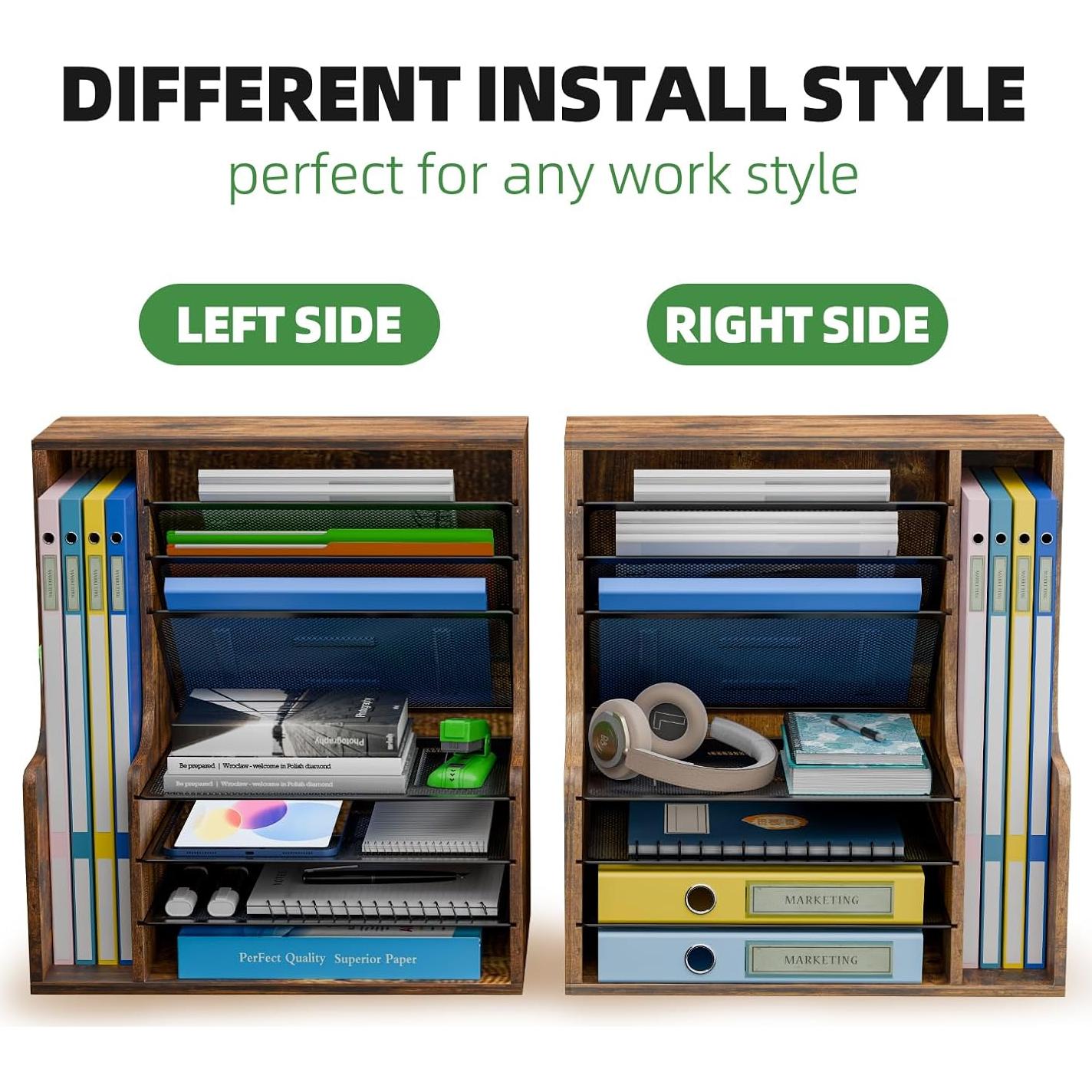 Organizador de Escritorio Simple Trending 7 Niveles Madera 40.64x22.86x43.18 cm