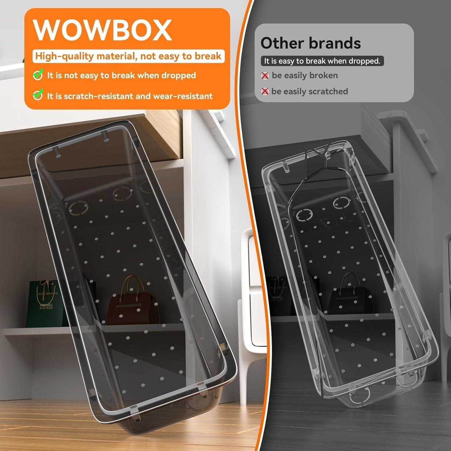 WOWBOX Juego de Organizadores de Cajones 32 Piezas Plástico Transparente