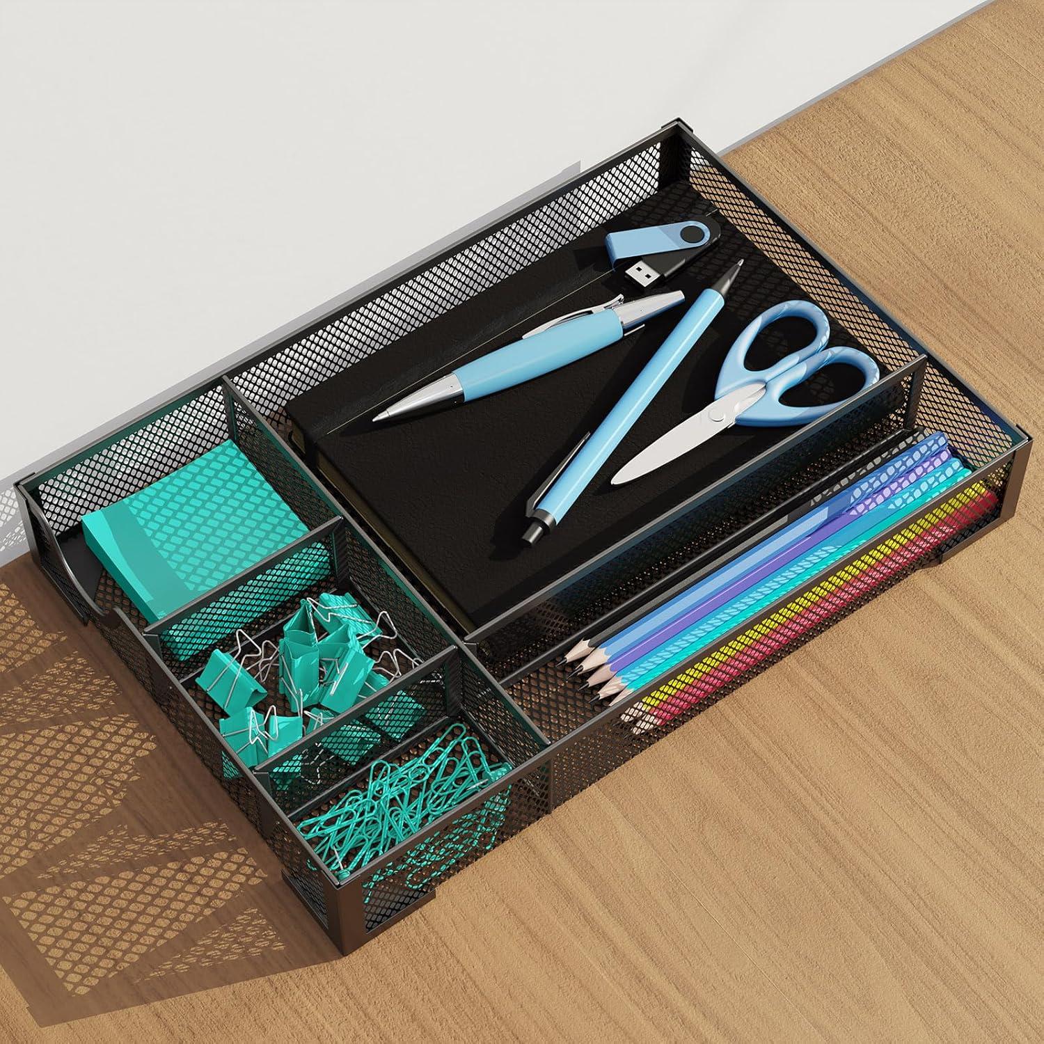 Organizador de Cajón de Escritorio ITAYVAN Negro 31.2x21.3cm