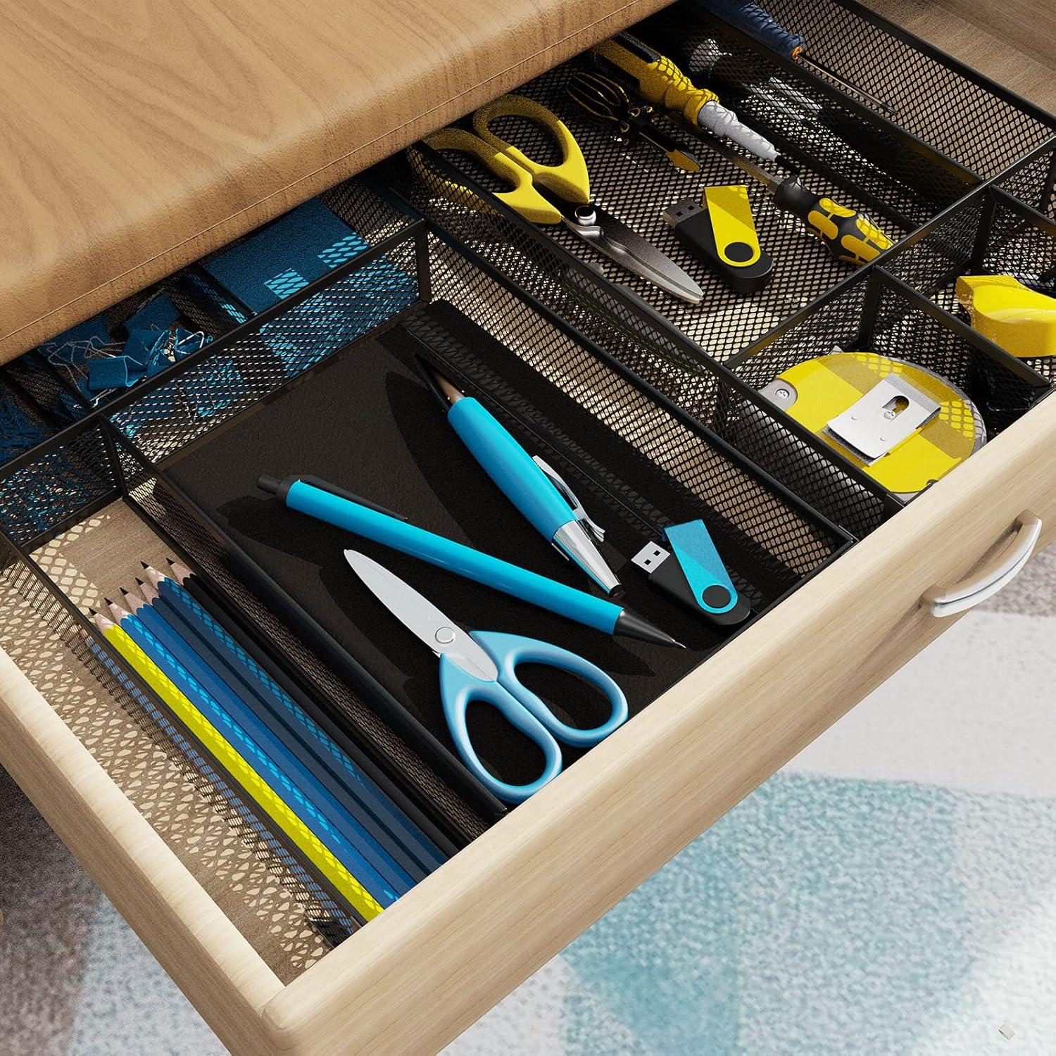 Organizador de Cajón de Escritorio ITAYVAN Negro 31.2x21.3cm