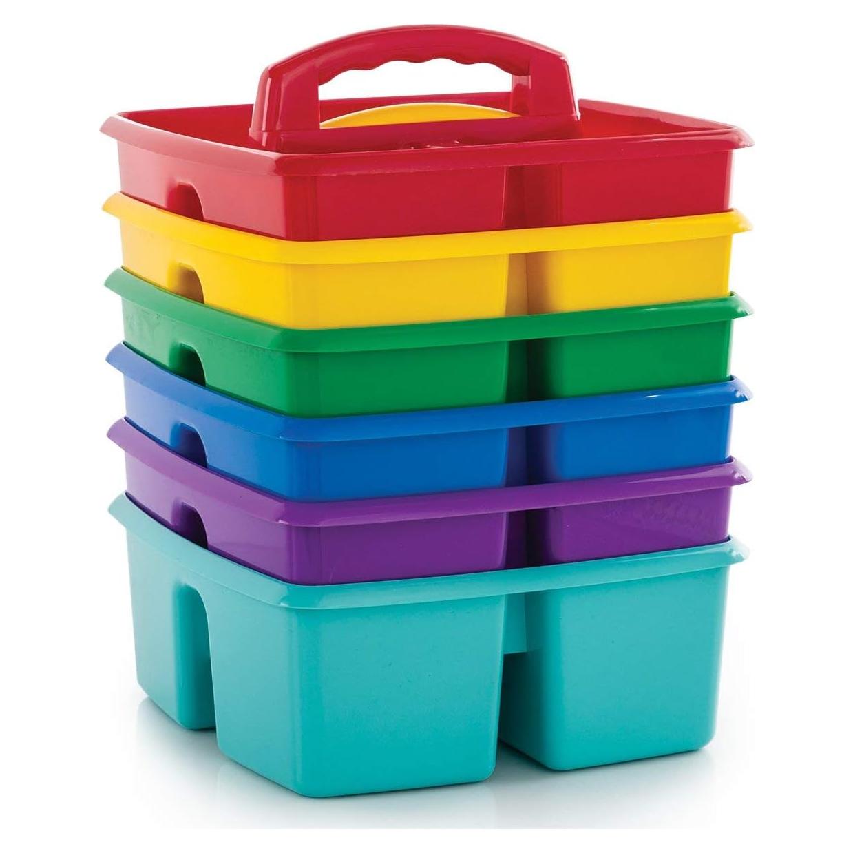 Caddy Pequeño Storex, 6 Unidades, 23.5 cm, Colores Variados