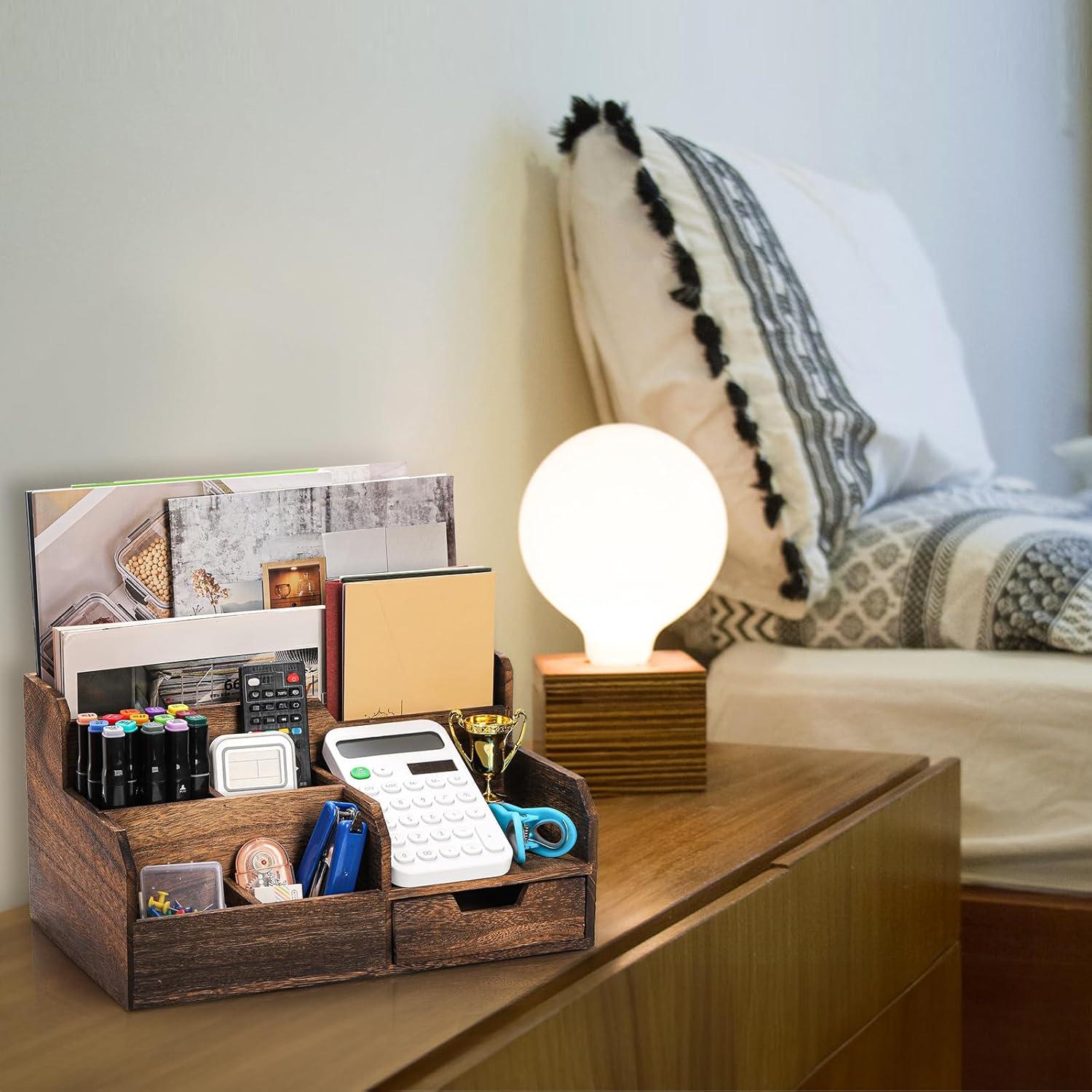 Organizador de Correo de Madera Pumtus 7 Compartimentos 31.75x21.08cm