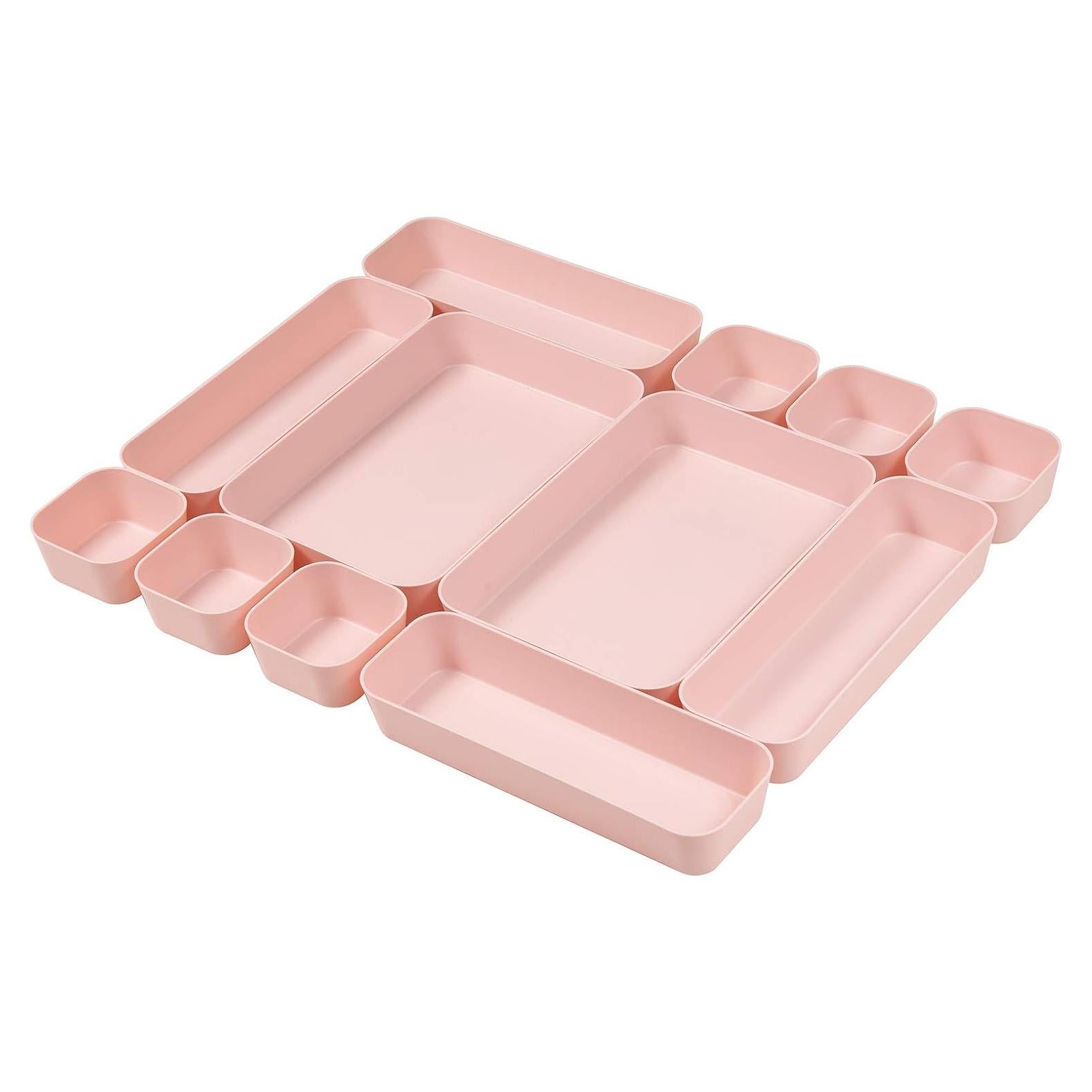 Set de 12 Organizadores de Cajón Rosa Backerysupply 26.7x18.5cm