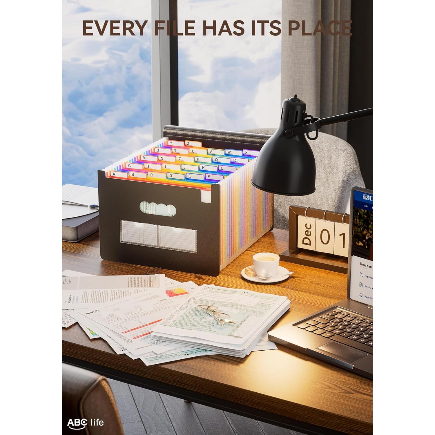 Organizador de Archivos Acordeón ABC vida 26 Bolsillos A4