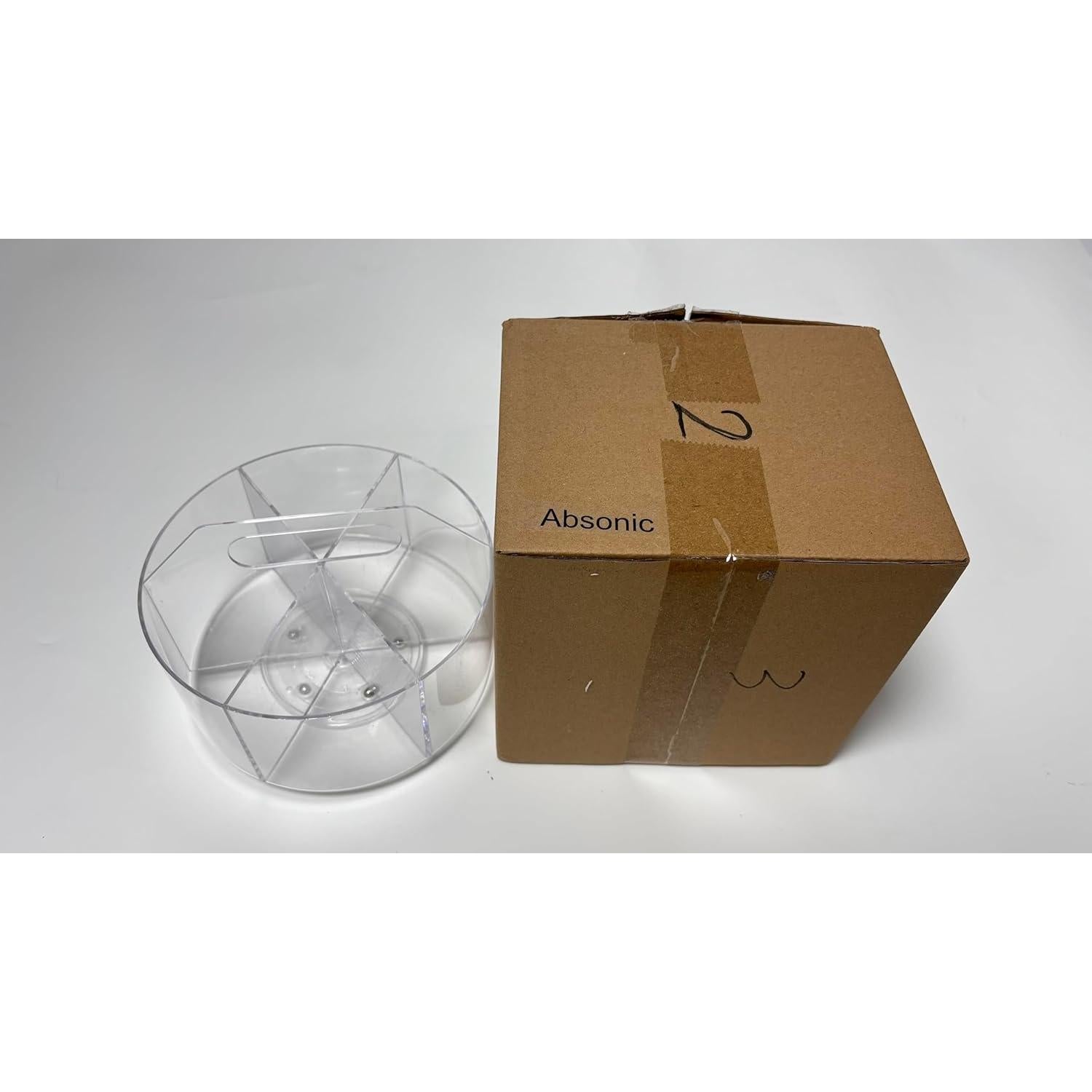 Organizador de Lápices Acrílico Absonic Rotatorio 360° 6 Compartimentos