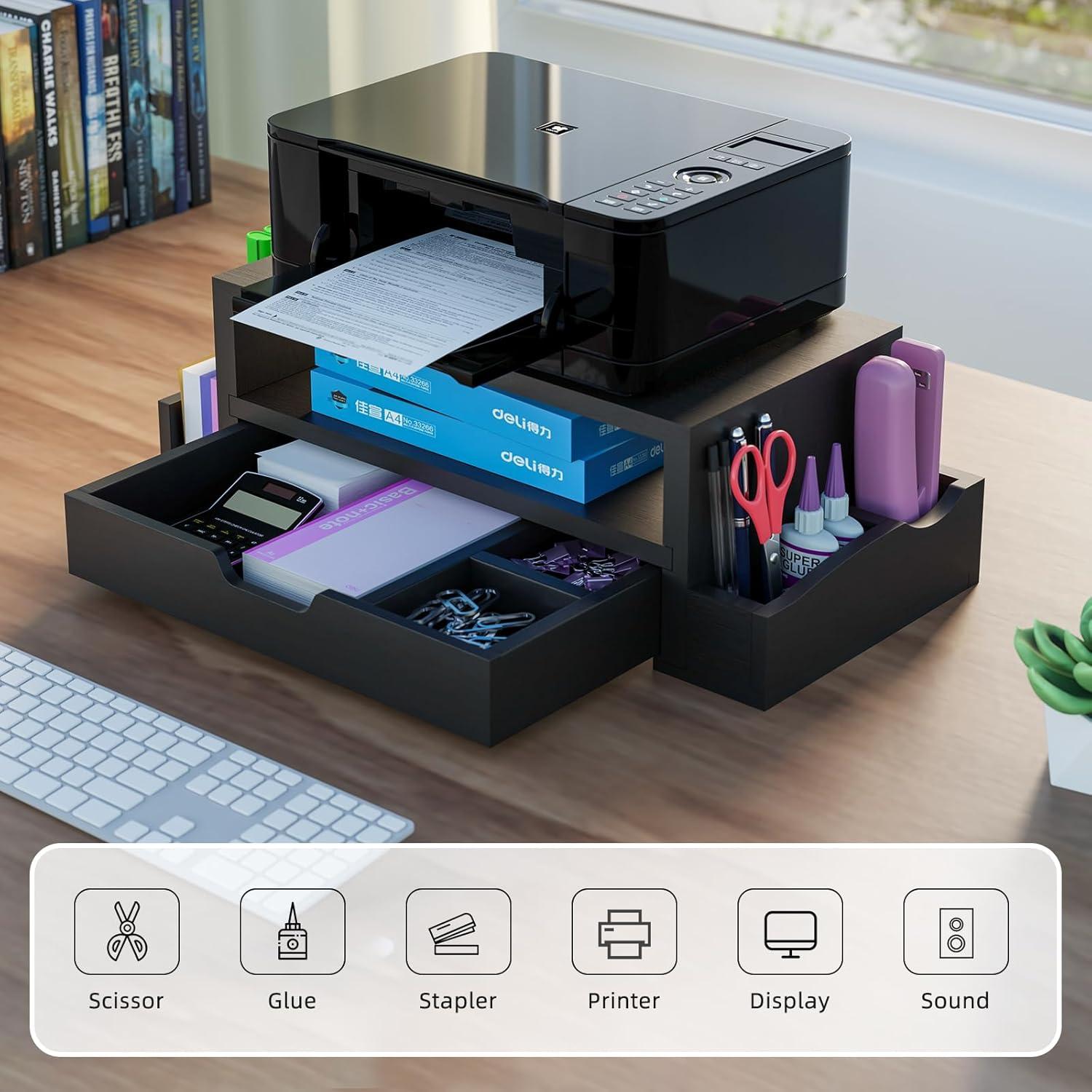 Soporte Elevador de Monitor Simple Trending con Cajón y Organizador