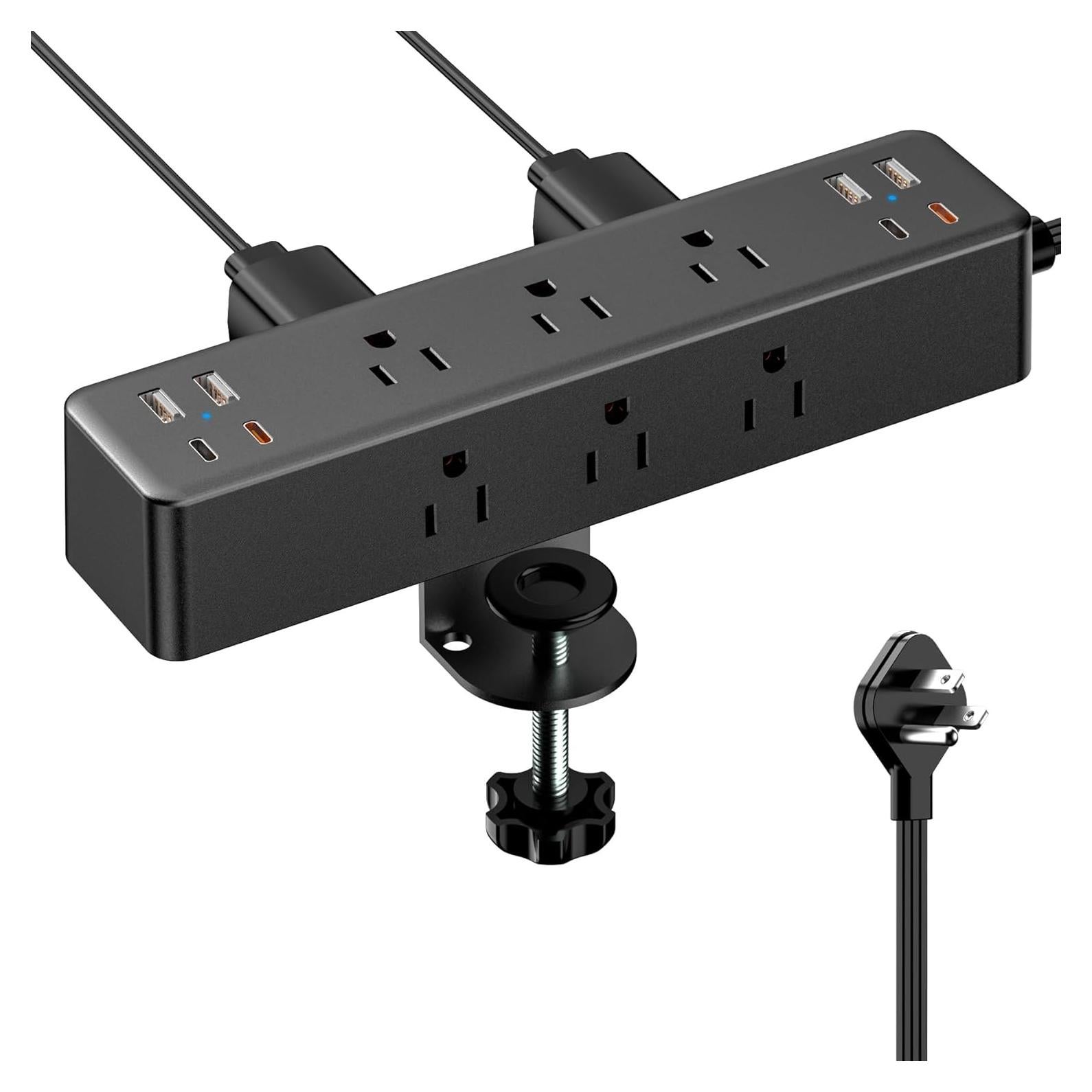 Regleta de enchufes Acozvin 10FT con 9 salidas AC y 8 USB