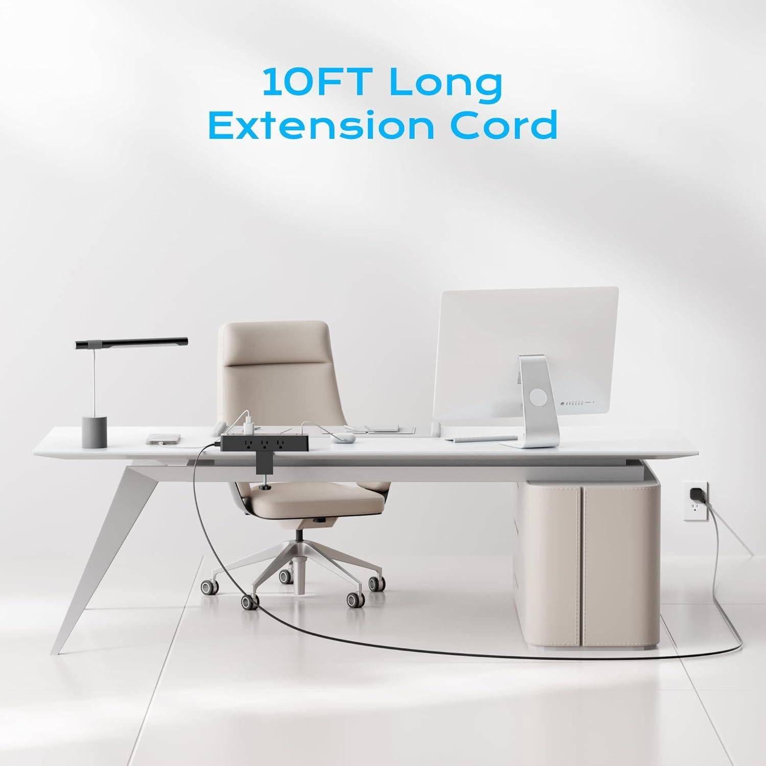 Regleta de enchufes Acozvin 10FT con 9 salidas AC y 8 USB