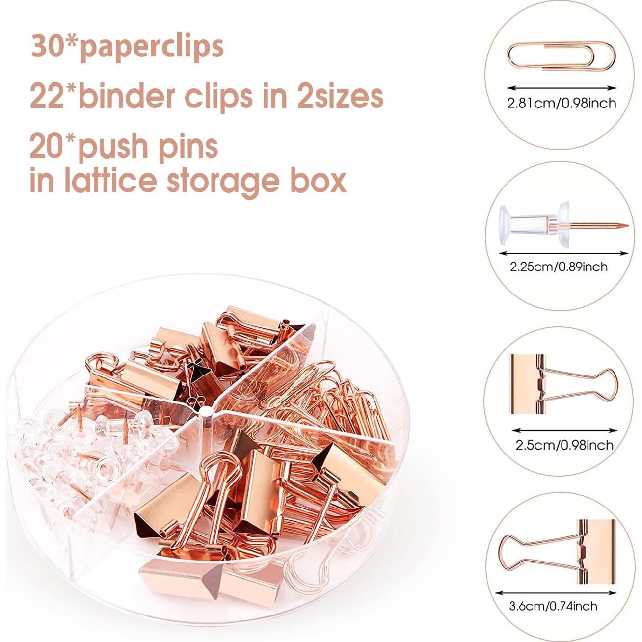 Set de Suministros de Oficina KAAKOW en Oro Rosa - 10 Piezas