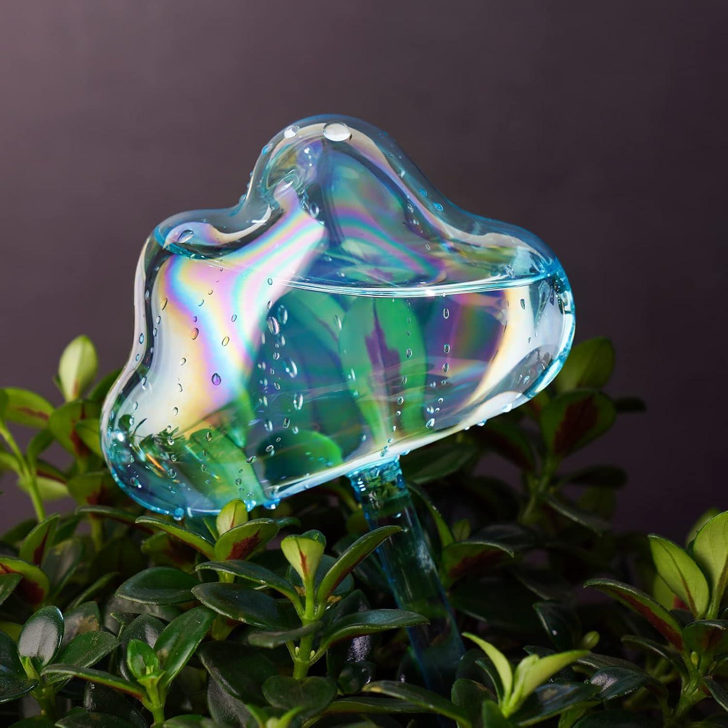 NiHome Bombillas de Riego Automático de Vidrio 2-Pack Nube Azul