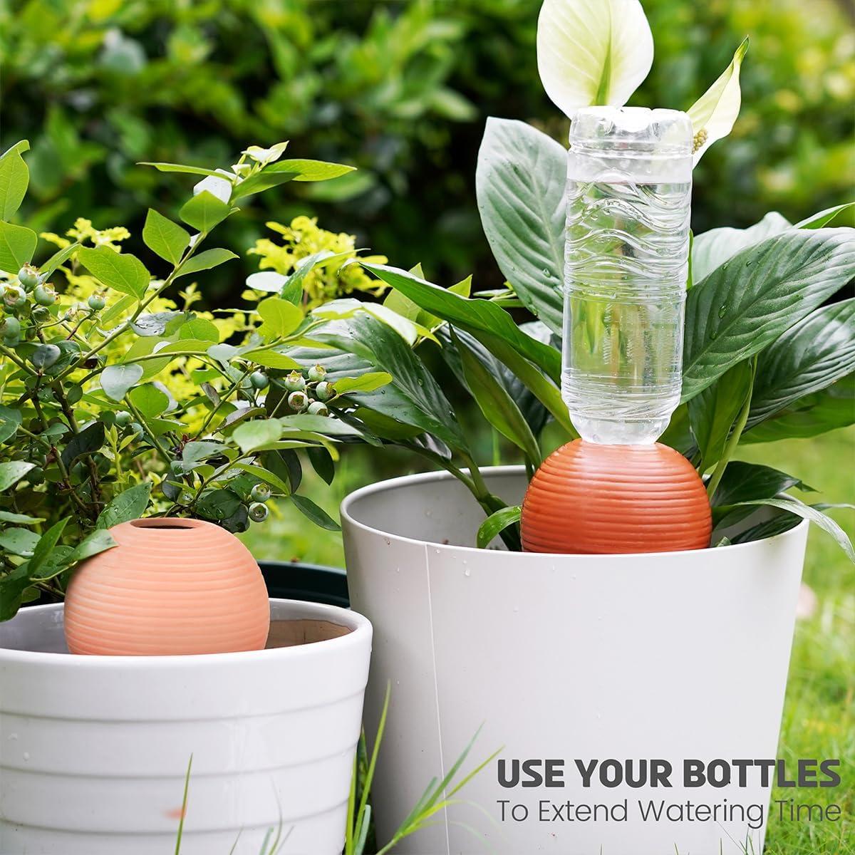 Juego de 4 Esferas de Riego Eusbon 414ml para Plantas