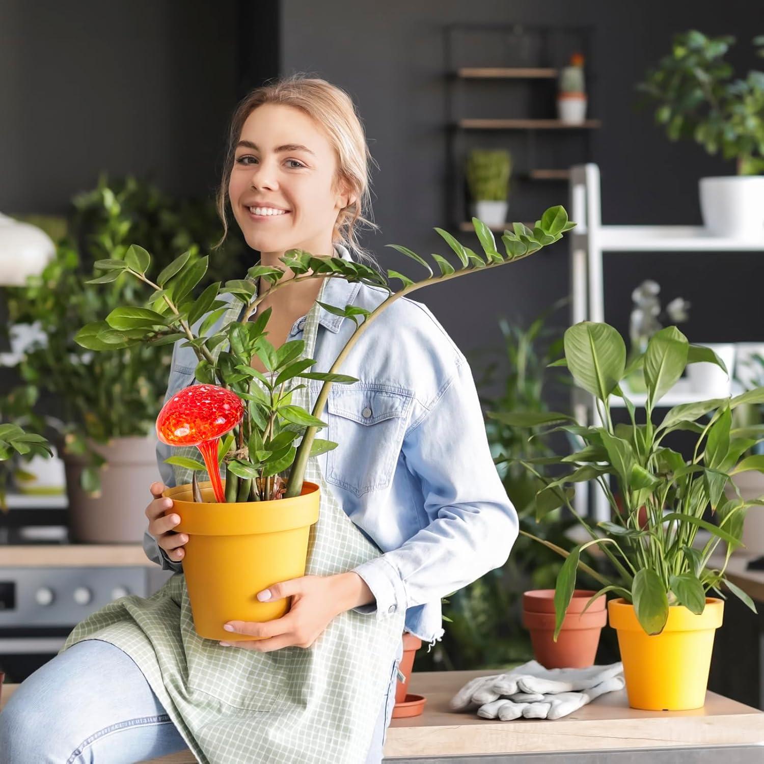 Esferas de Riego Automático Happnear 4Pcs Vidrio 170ml