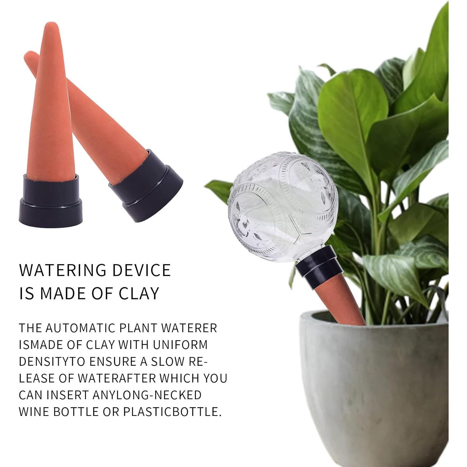 Juego de 3 Esferas de Riego Automático Ltzmcmy de Vidrio 473ml