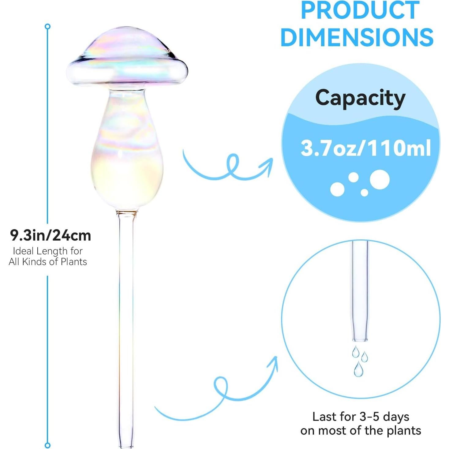 Esferas de Riego Automático FLORA GUARD 2 Pcs Vidrio 170ml