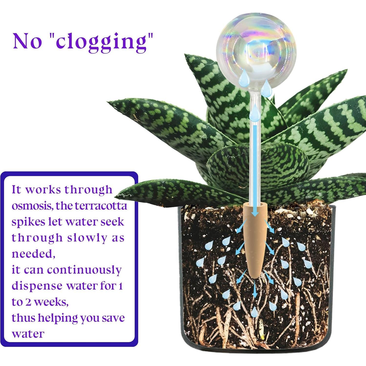 Paquete de 2 Esferas de Riego Iridiscente Crafts Stone