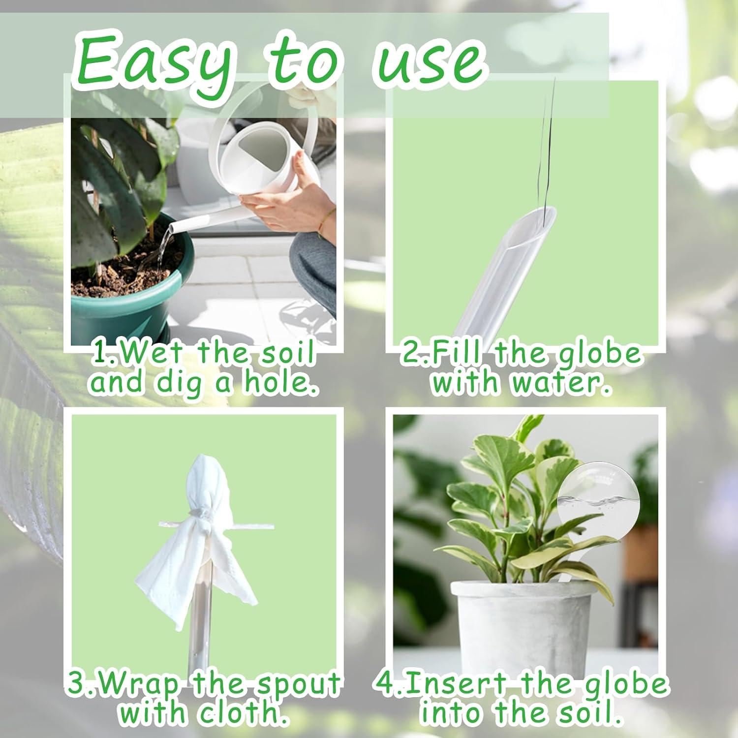 12 Bombillas de Riego Automático Cmaqpw para Plantas 21 cm