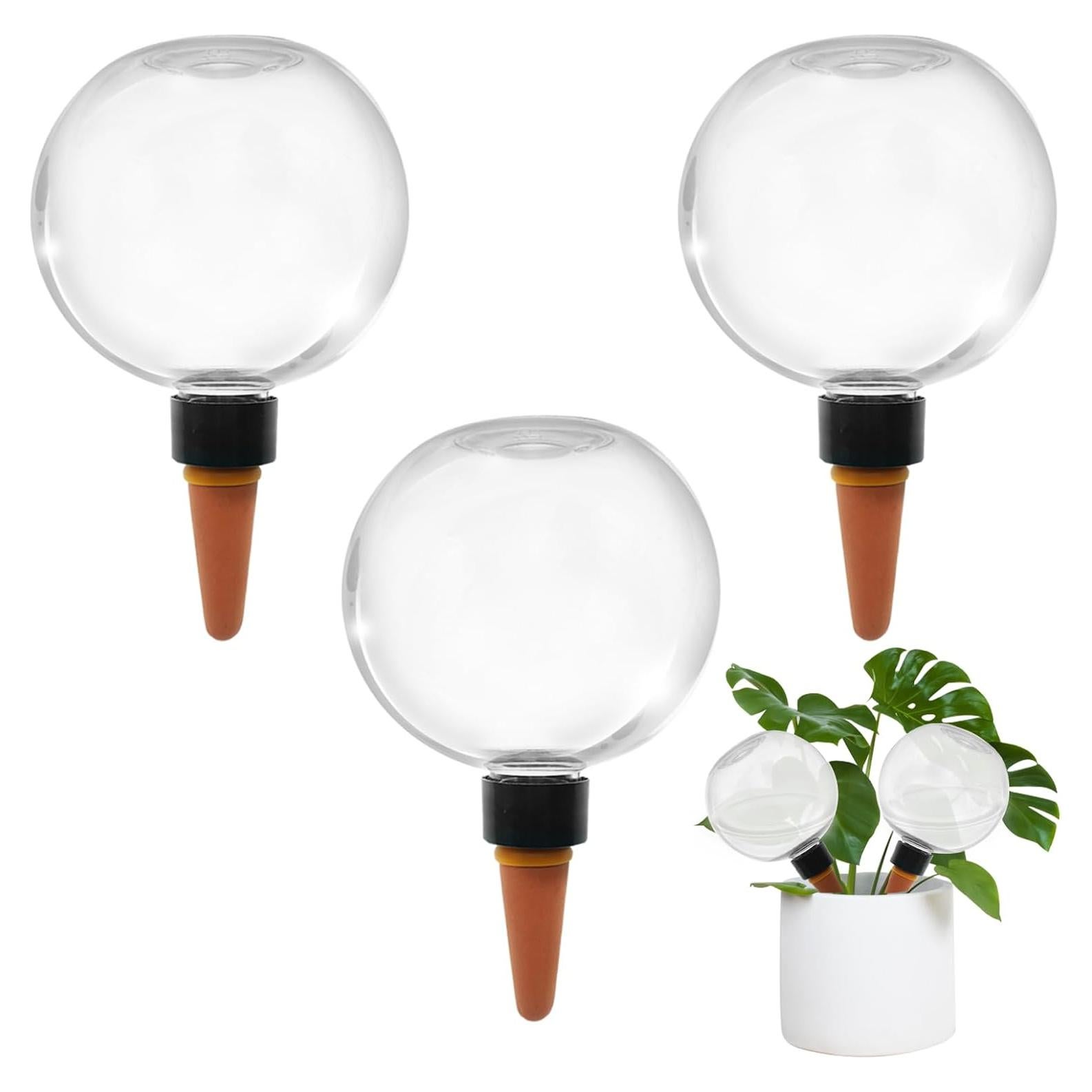 3 Esferas de Riego Automático Gewosi 500 ml para Plantas