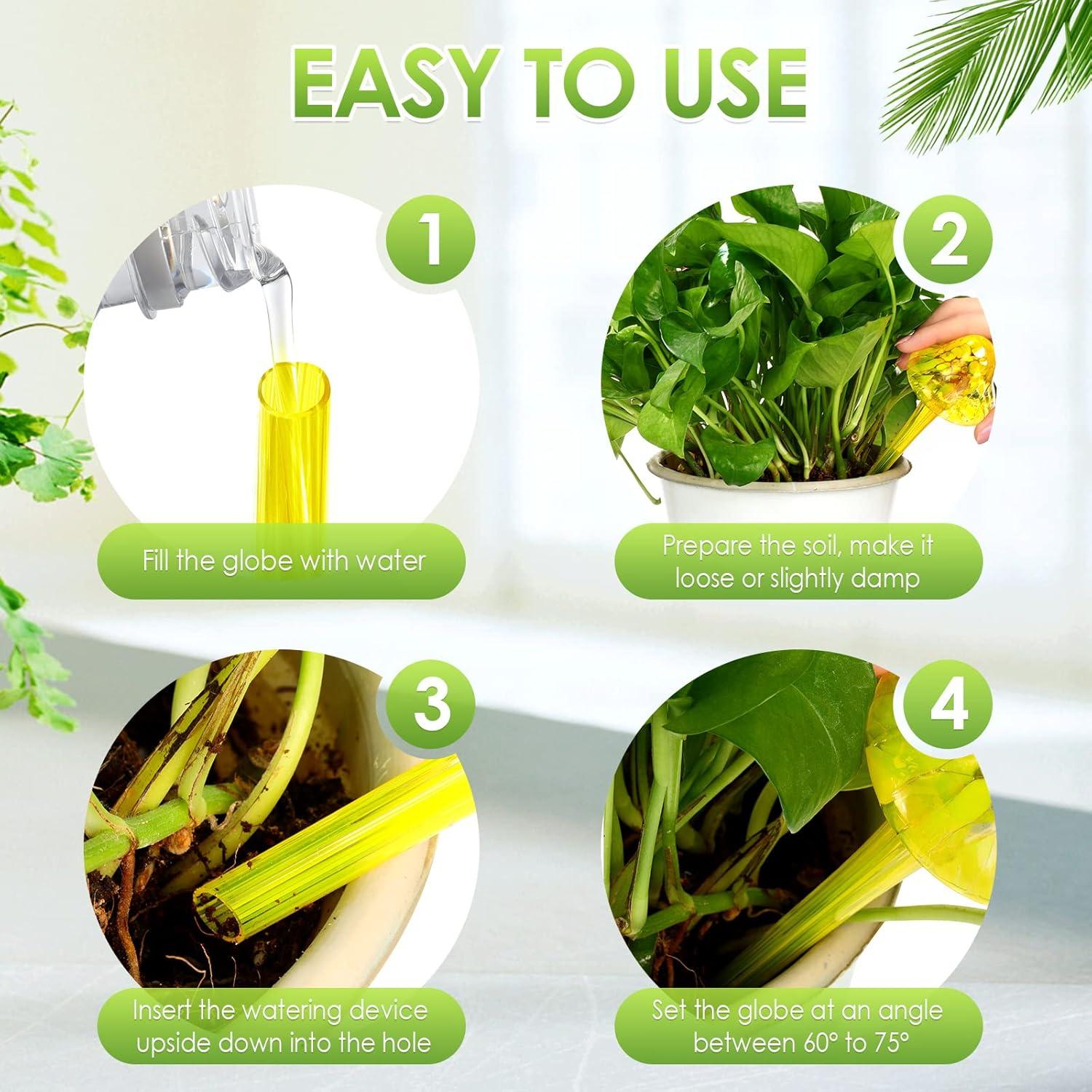 Globos de Riego Meanplan 8 Pcs Automáticos para Plantas