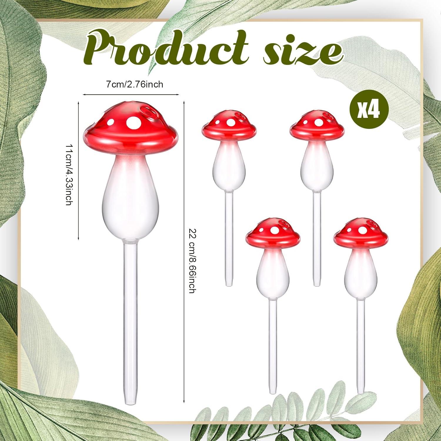 Weysat 4 Esferas de Riego Automático de Vidrio para Plantas