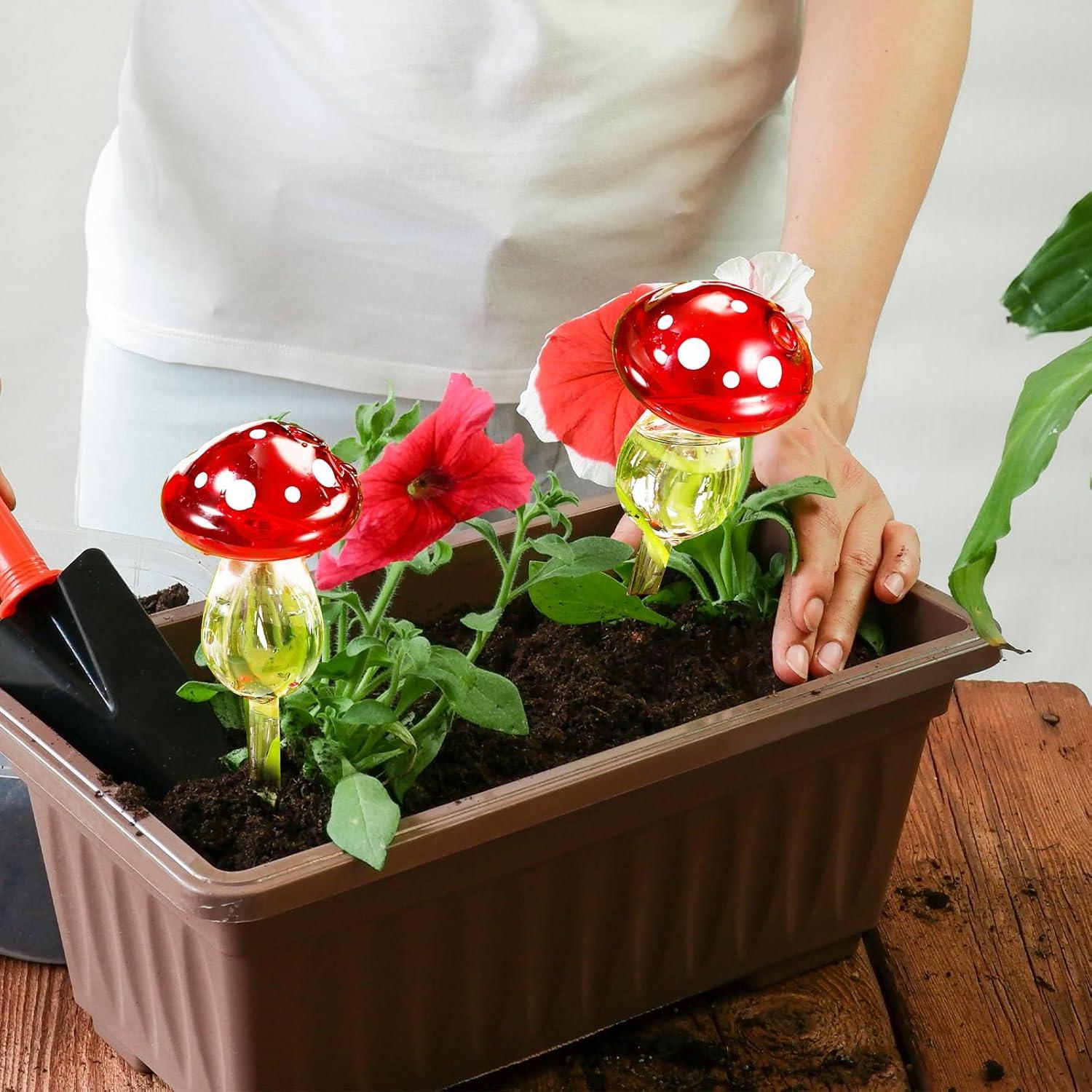 Weysat 4 Esferas de Riego Automático de Vidrio para Plantas