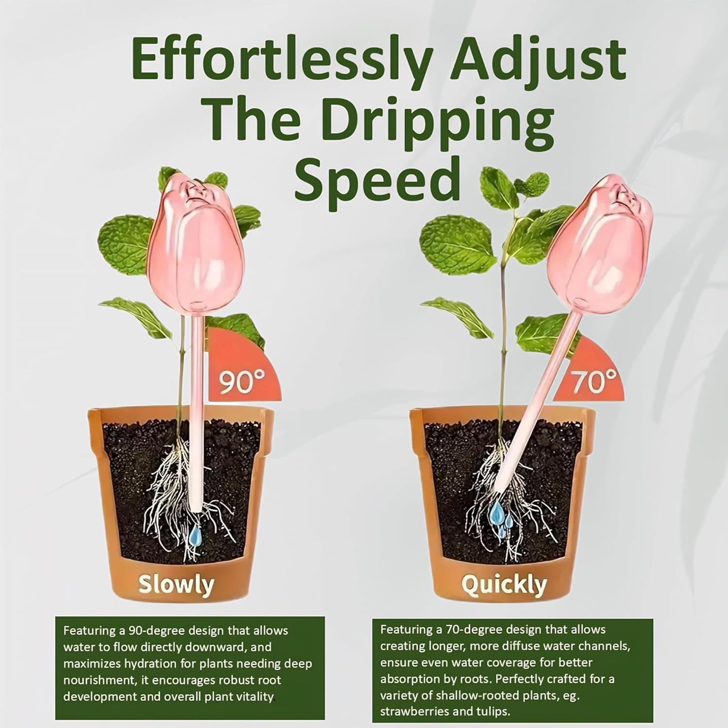 Juego de 2 Esferas de Riego Tulipán LifeEase - Autorriego para Plantas