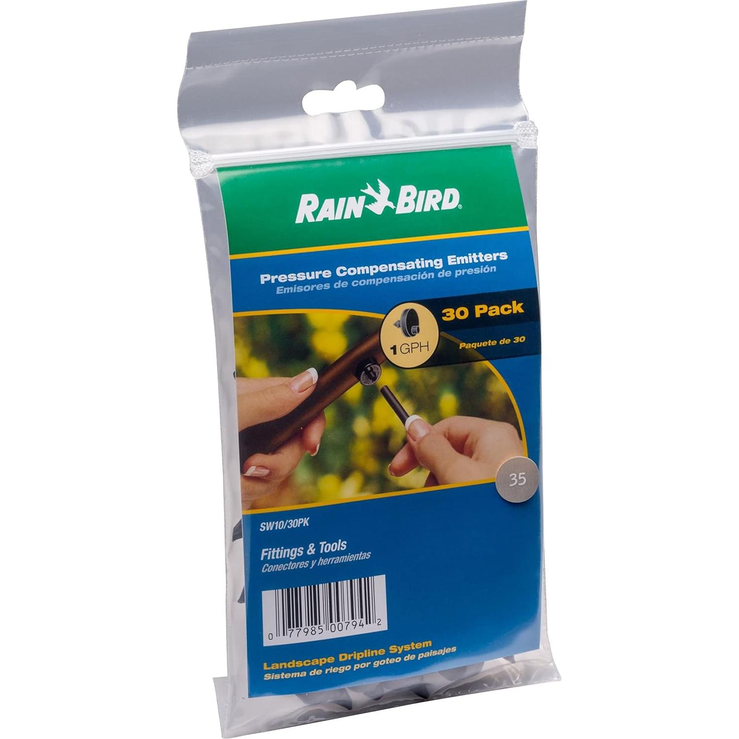 Emisores de Goteo Rain Bird SW10-30PS, 30 Unidades, 1 GPH