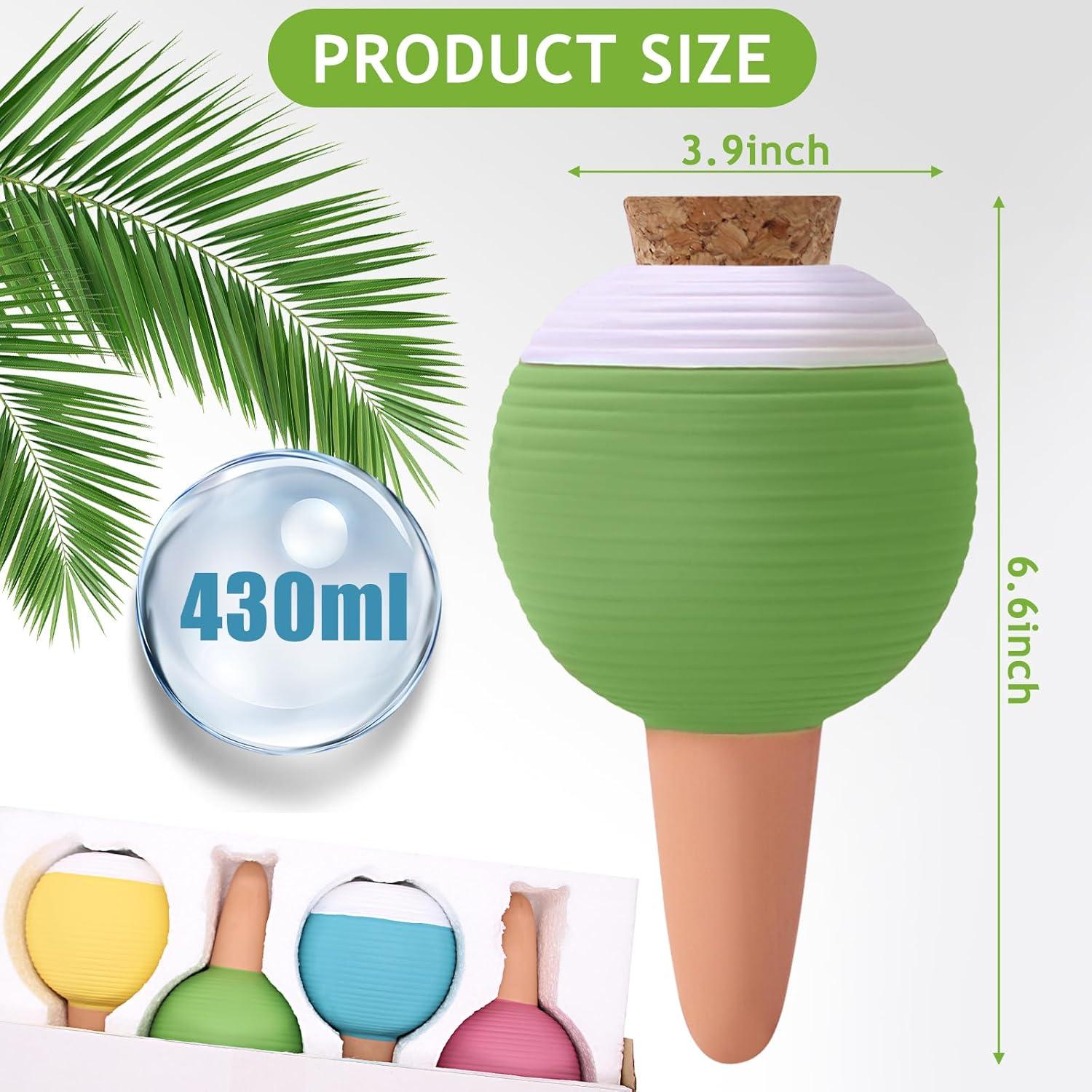 4 Picas de Riego Automático de Terracota Junzem 430ml