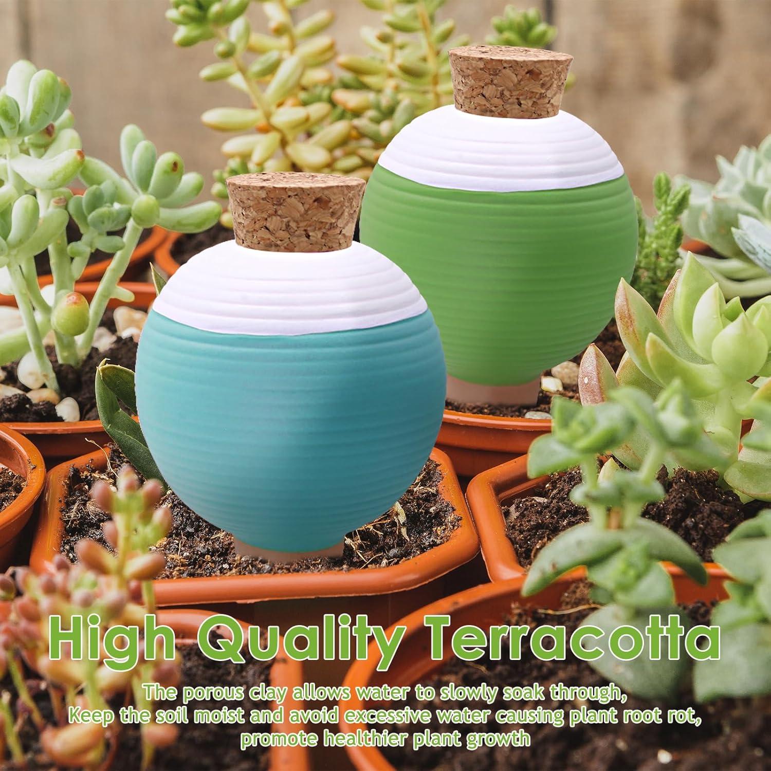 4 Picas de Riego Automático de Terracota Junzem 430ml