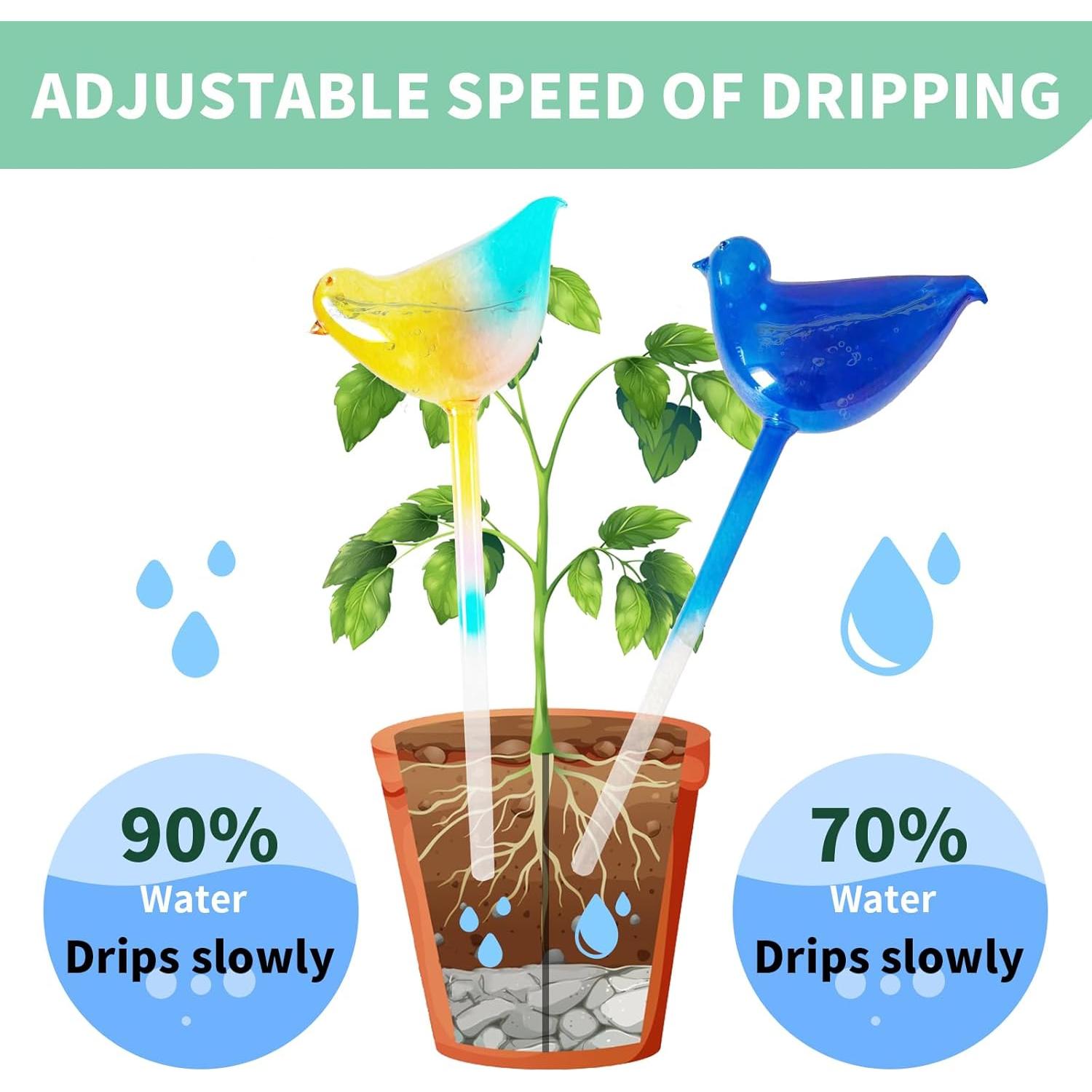 Esferas de Riego Automático de Vidrio CRVAJJWT - Paquete de 3