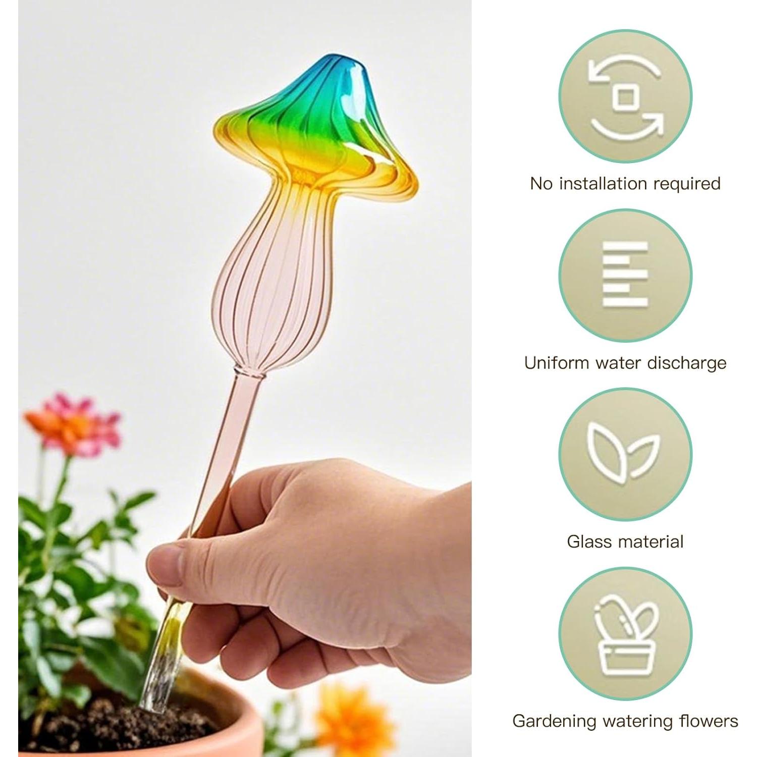 4 Esferas de Riego Automático de Vidrio ZHIYUEJING 24.99 cm