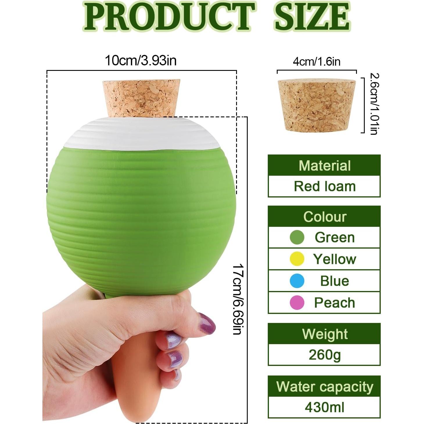 Esferas de Riego Automático Kalolary 4 Pcs 430 ml Terracota