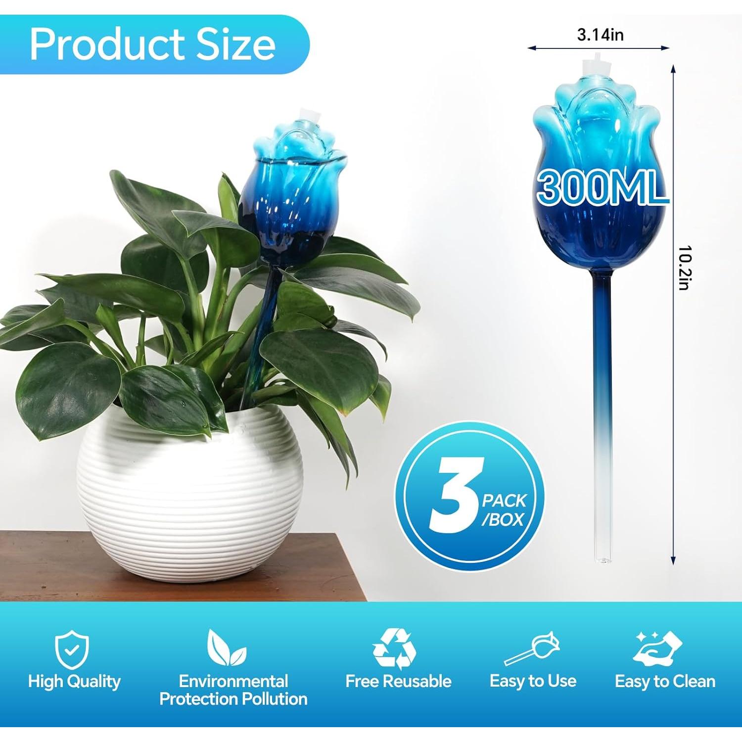 Juego de 3 Globos de Riego Automático Yeh-Home 300ml