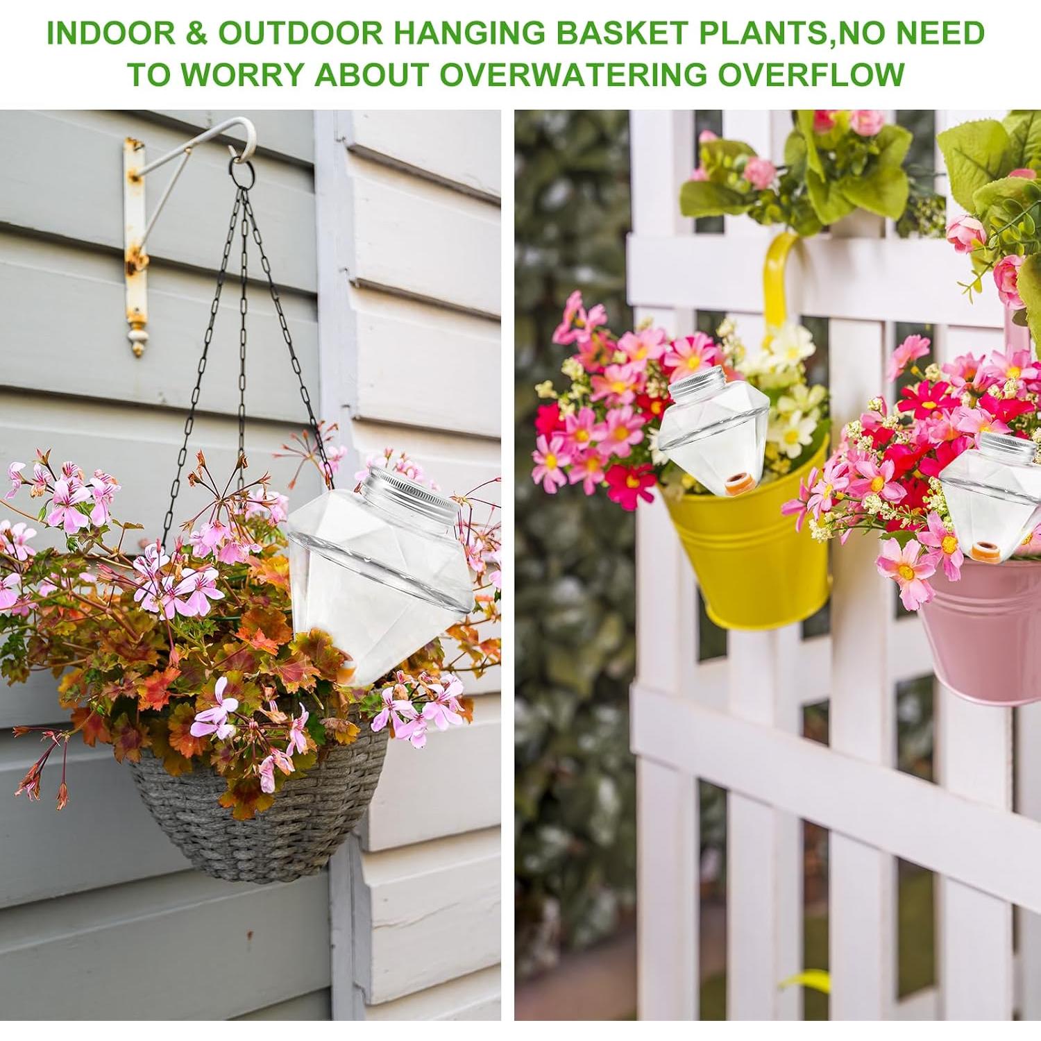 Esferas de Riego Ansberta 6 Pcs Diamante 500 ml para Plantas