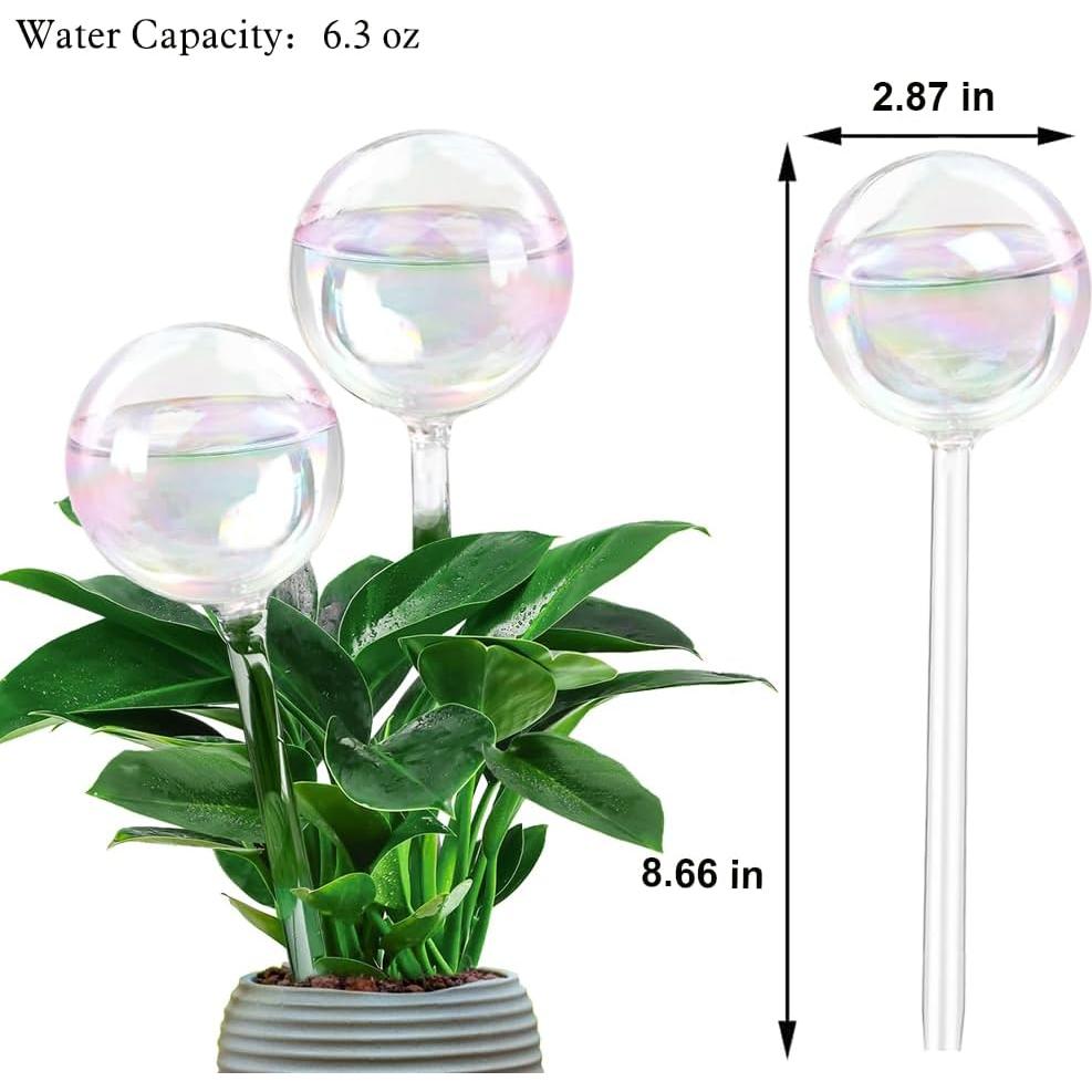 Esferas de Riego Automático MOONSOUND 2pcs Vidrio para Plantas