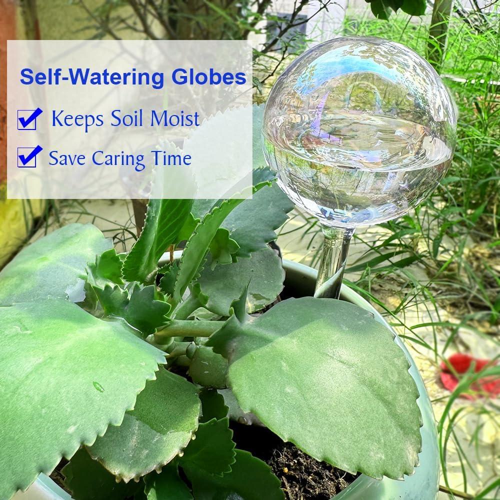 Esferas de Riego Automático MOONSOUND 2pcs Vidrio para Plantas