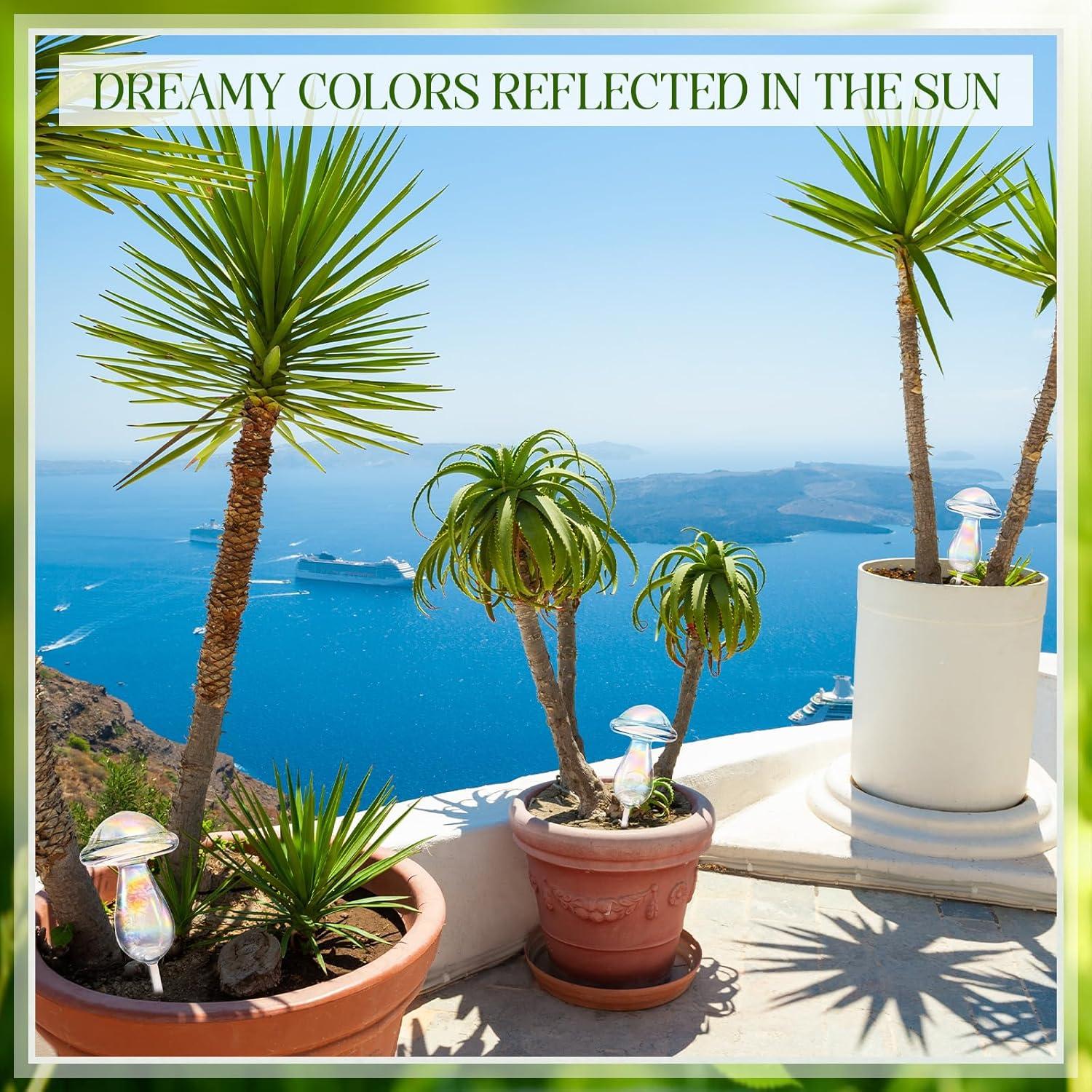 2 Esferas de Riego Automático de Vidrio 500 ml para Plantas