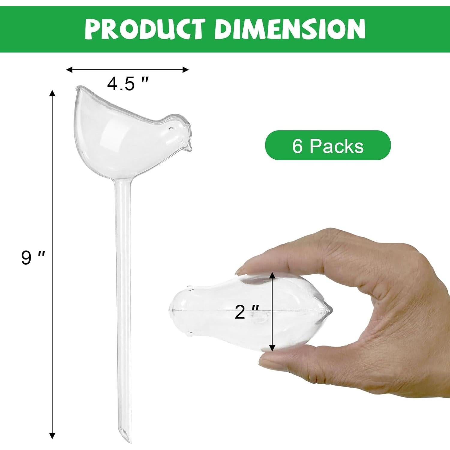 Dispositivos de Riego Autorriego Jabrand 6 Piezas Forma de Pájaro