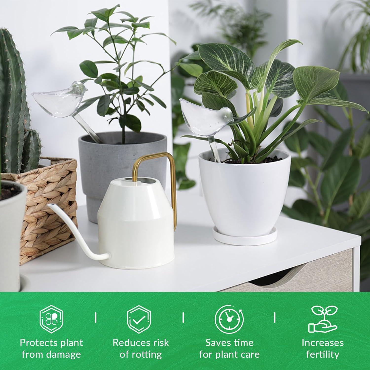 Dispositivos de Riego Autorriego Jabrand 6 Piezas Forma de Pájaro