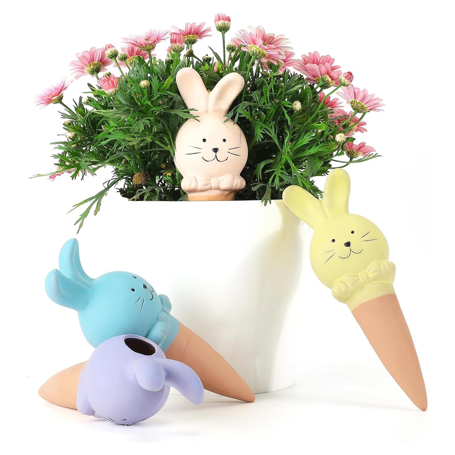 Esferas de Riego de Terracota WILDKEN - 4 Picos Conejo 19x6cm