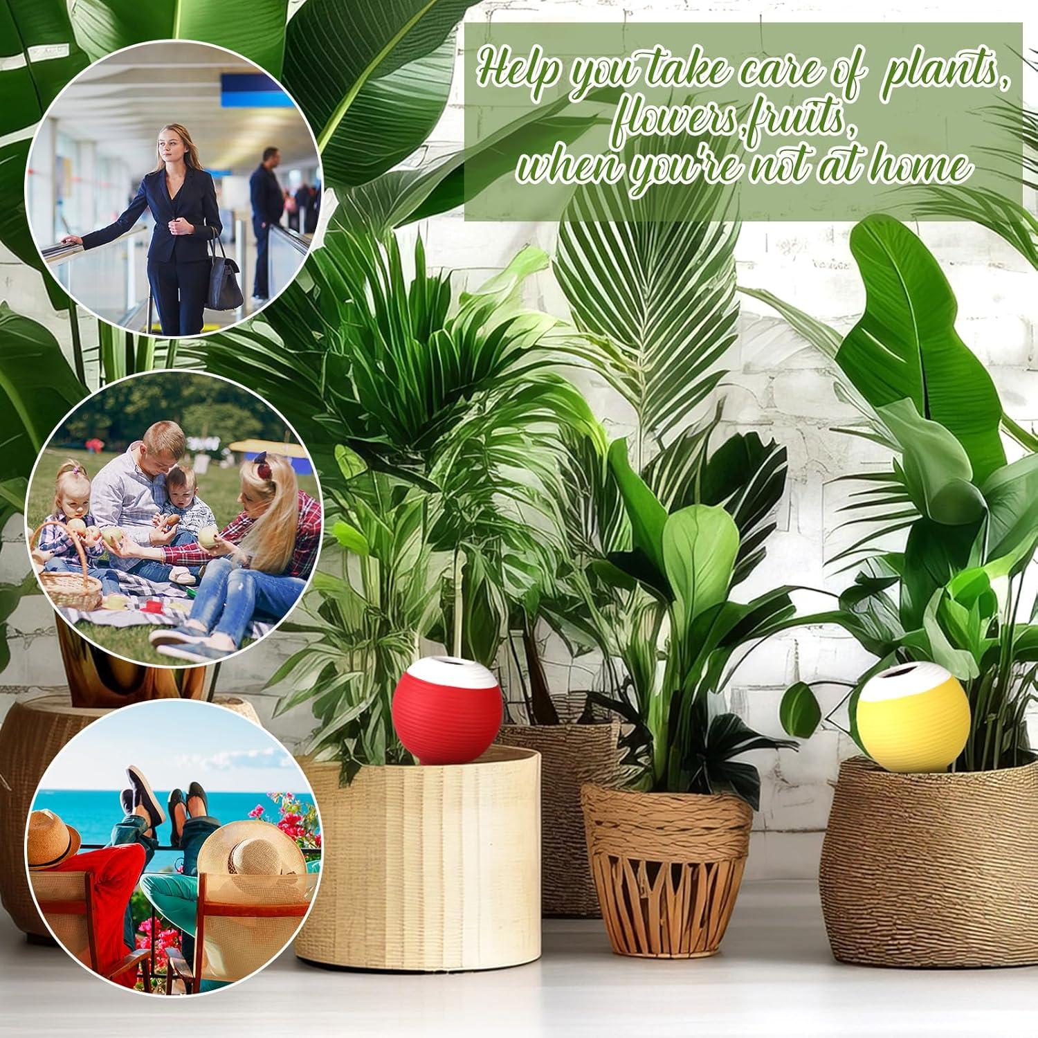 Dispositivos de Riego Automático Geelin 4 Pcs Terracota 430 ml