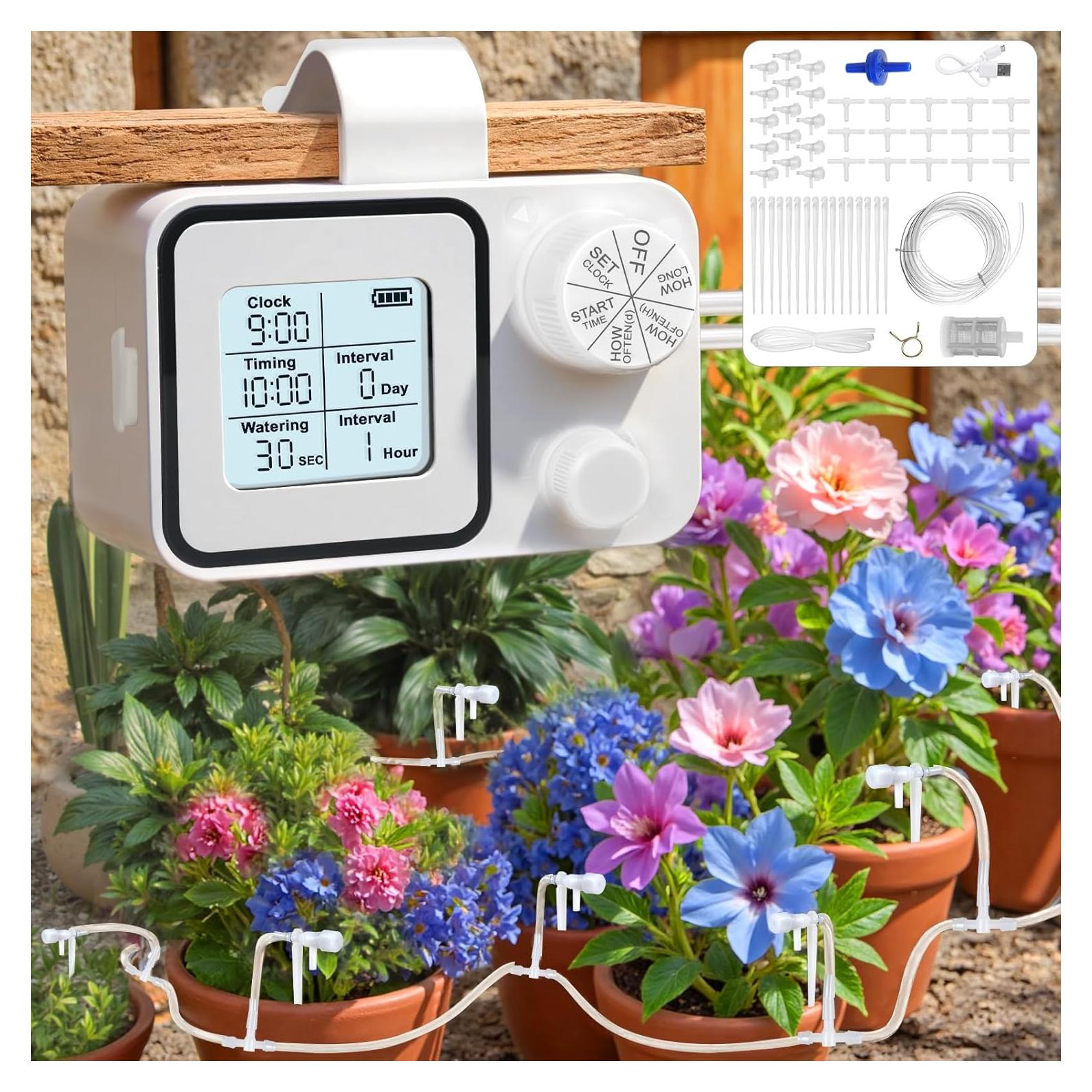 Sistema de Riego Automático Tepsmigo para 15 Plantas en Macetas