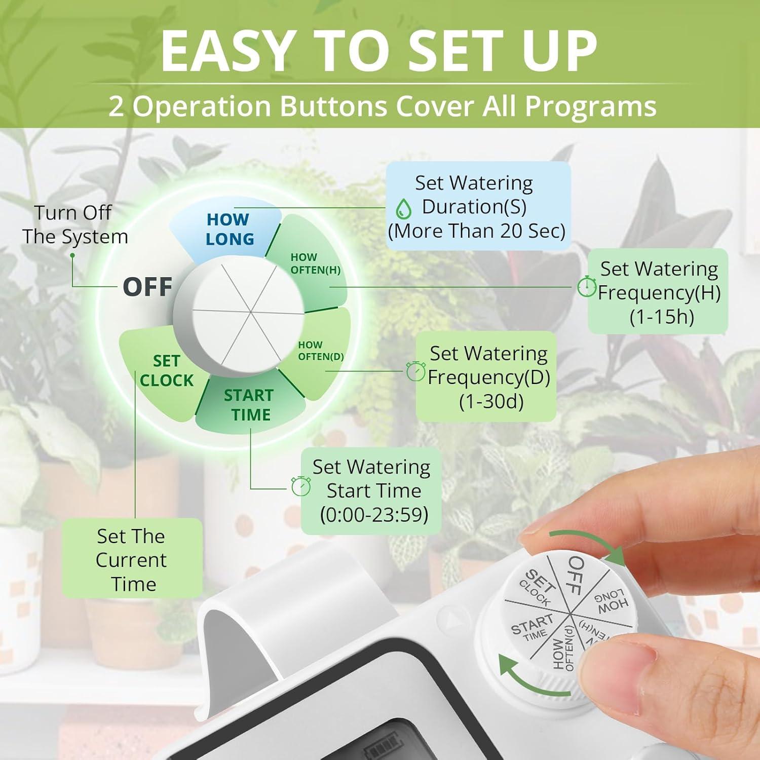 Sistema de Riego Automático Tepsmigo para 15 Plantas en Macetas