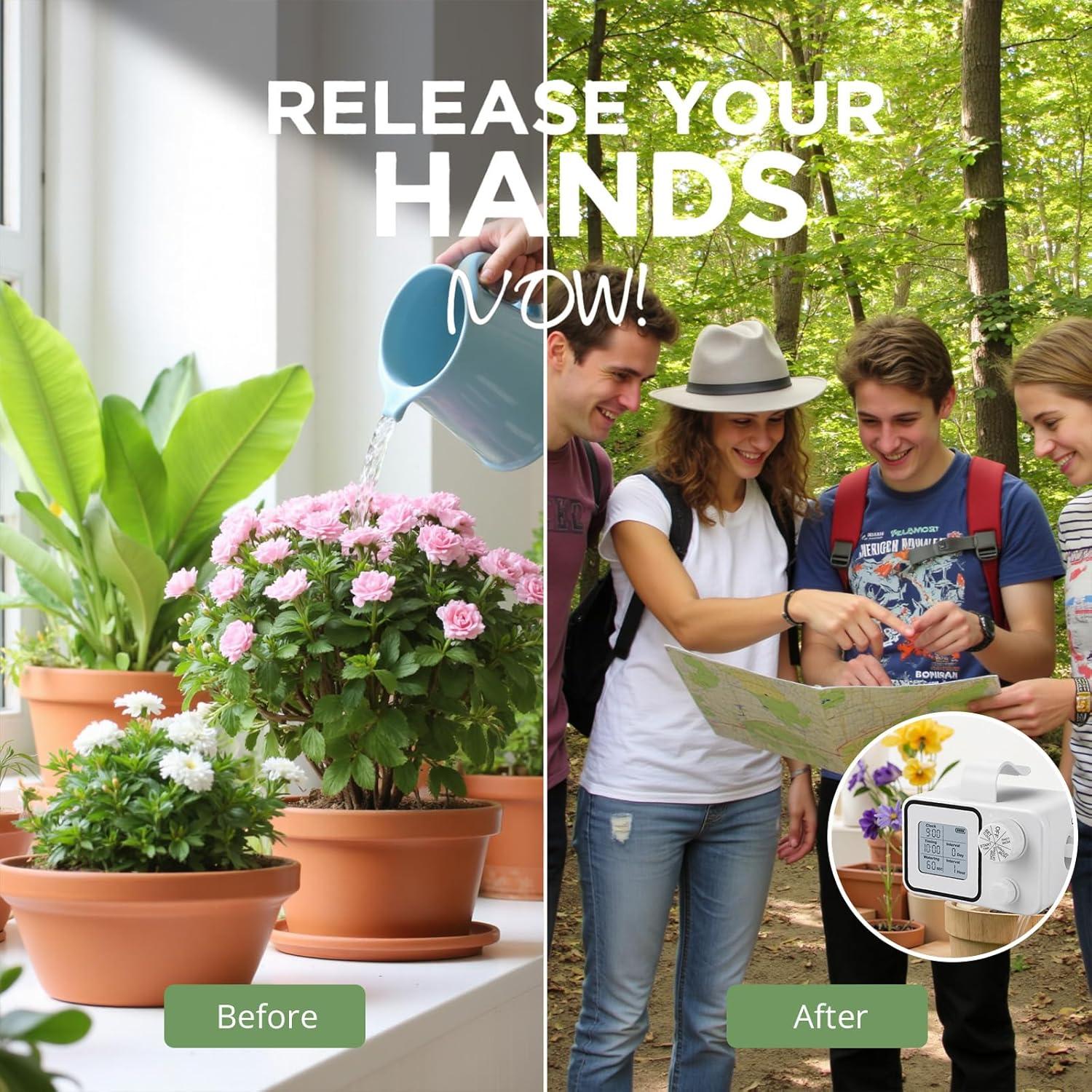 Sistema de Riego Automático Tepsmigo para 15 Plantas en Macetas