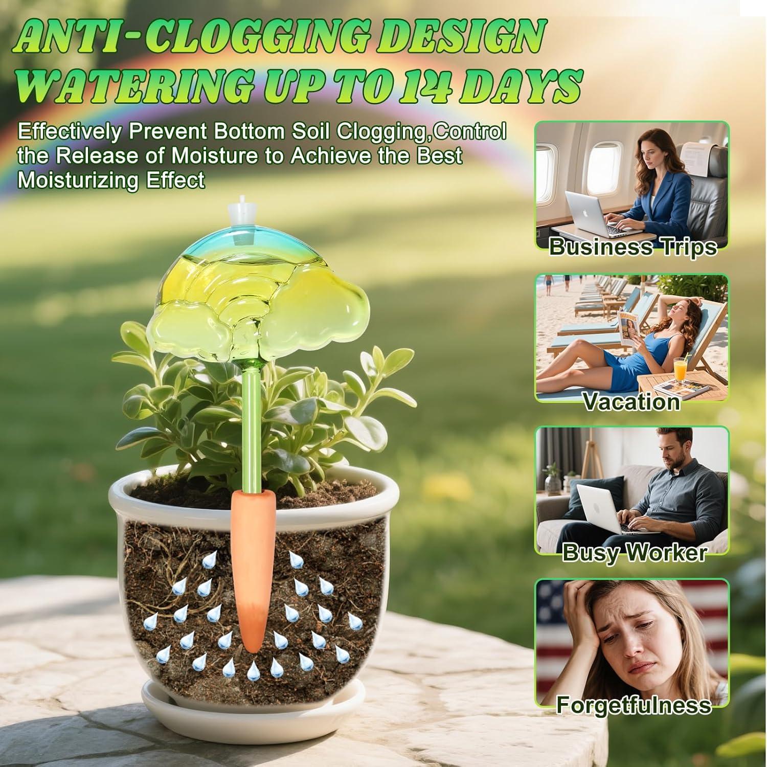 Esferas de Riego Automático Floradrift 3 Pcs Nube Arcoíris 200ml