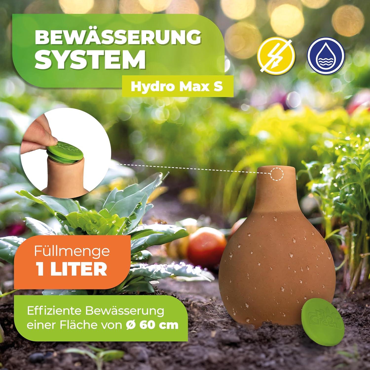 Sistema de Autorriego BioGreen Hydro MAX S | 1 L | Riego Eficiente