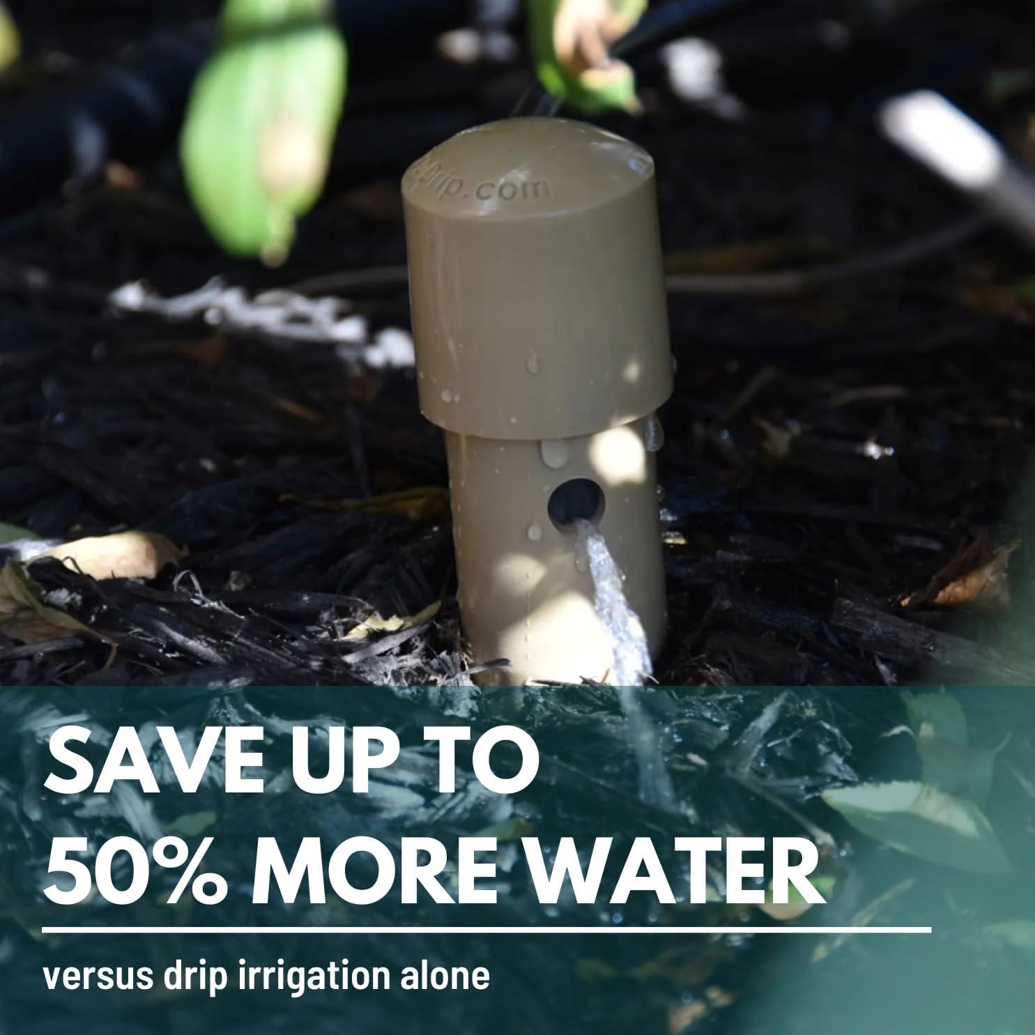 Estacas de Riego Profundo DEEP DRIP 14" Beige - Paquete de 3