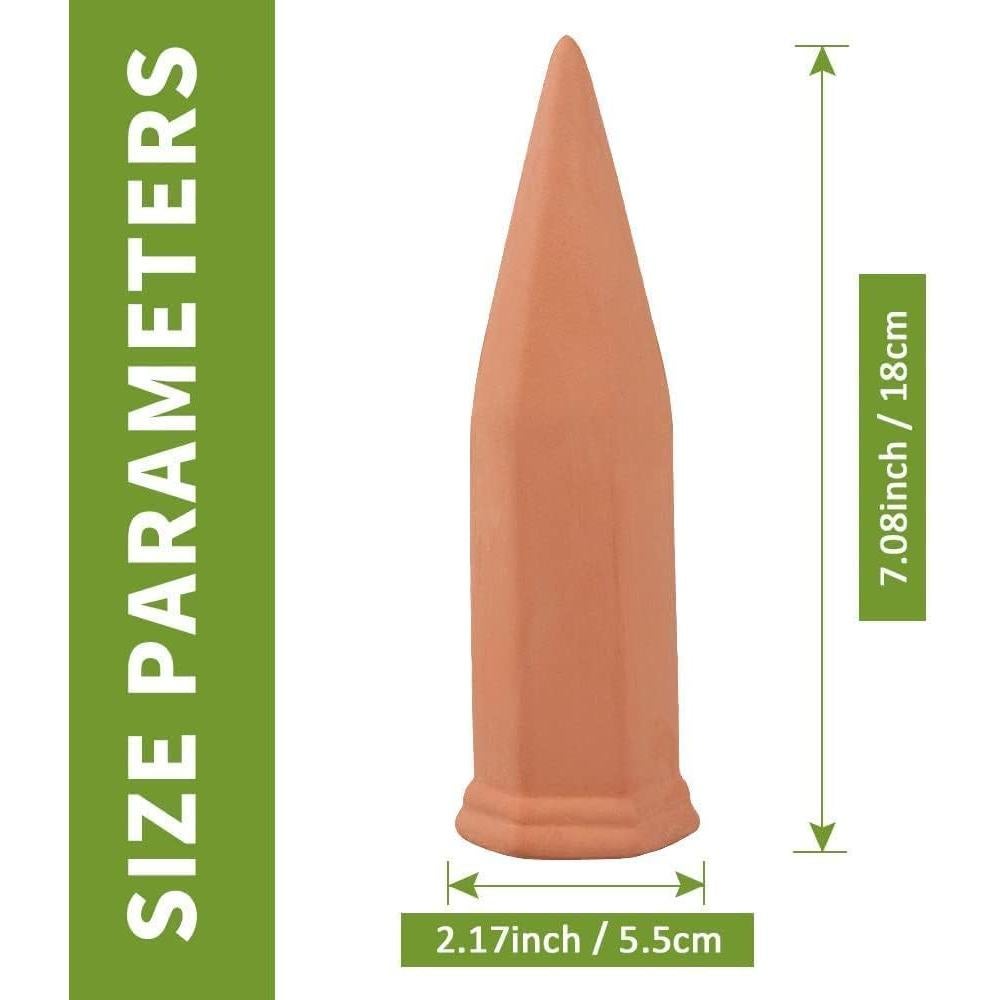 Picos de Riego de Terracota Tcamp - 10 Pack para Plantas