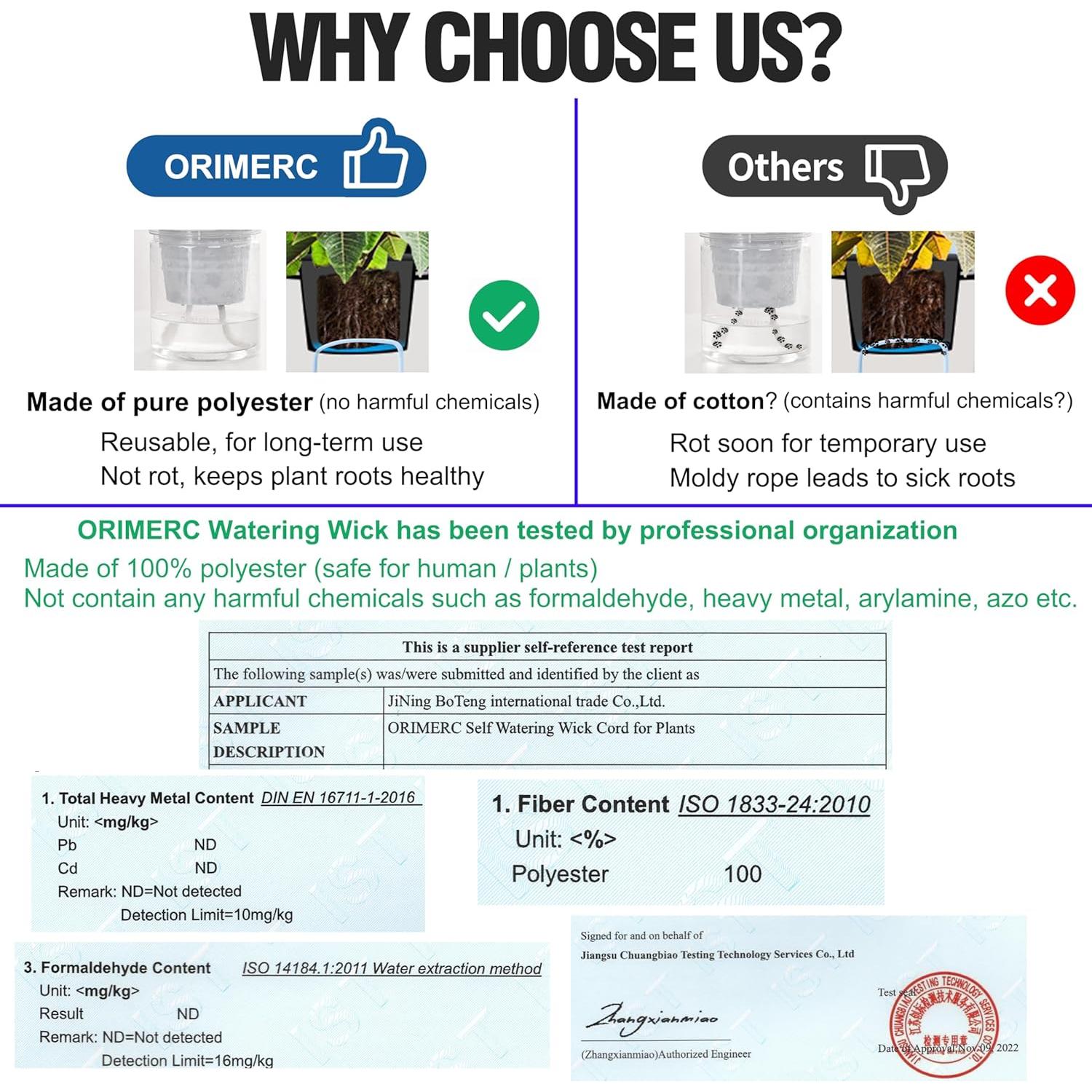 Cuerda de Mecha Autorriego ORIMERC 18.3m 1.6cm para Plantas