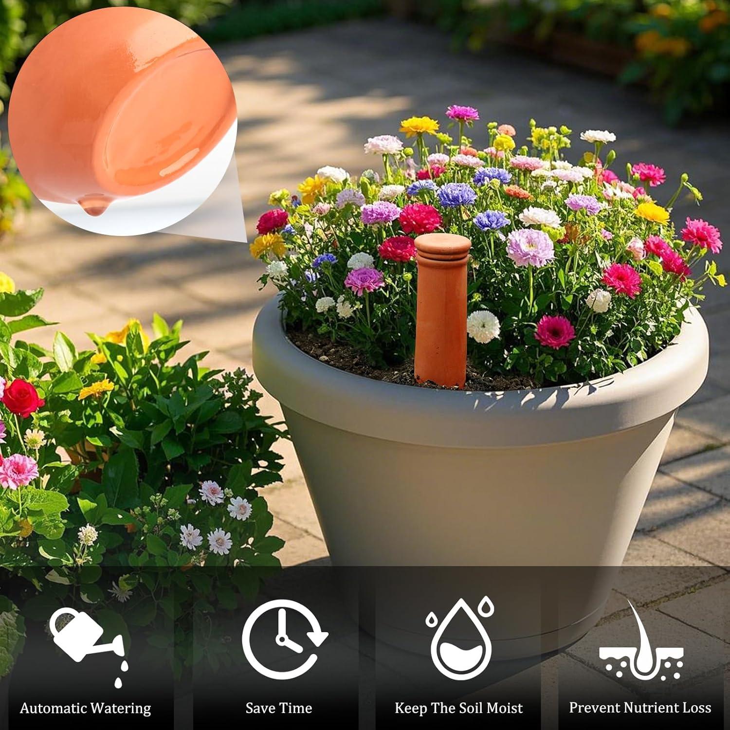 Olla de Riego Automático Terracota Srapwati 900 ml para Plantas