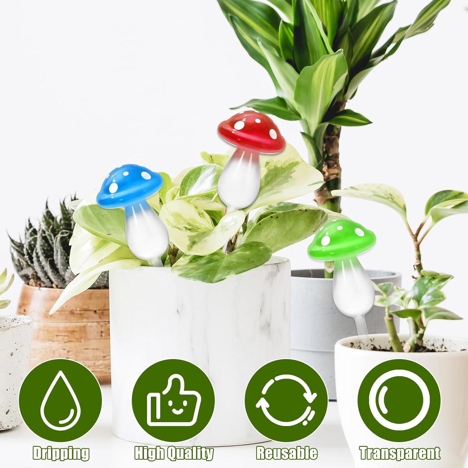 6 Esferas de Riego Automático de Vidrio JarThena para Plantas